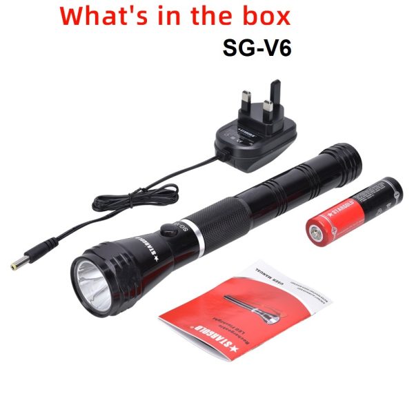 Stargold Heavy Duty Water Resistant Emergency Torch Light SG-V6