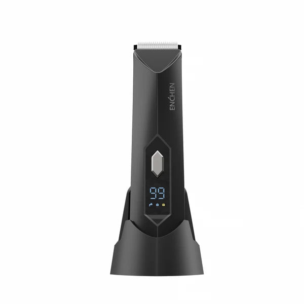 Enchen All-in-One Multi-Function Men's Electric Hair Trimmer Set – Ceramic Blade Body & Groin Groomer, Type-C Rechargeable - SPARK2