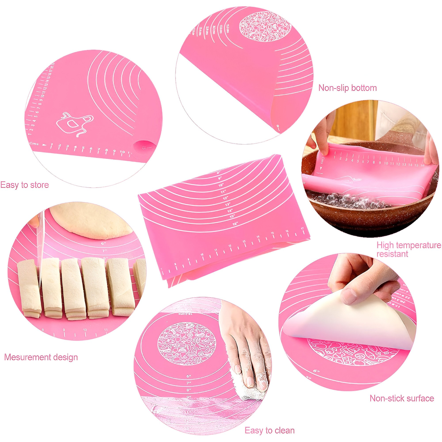 Silicone Countertop Dough Mat - lE-54845