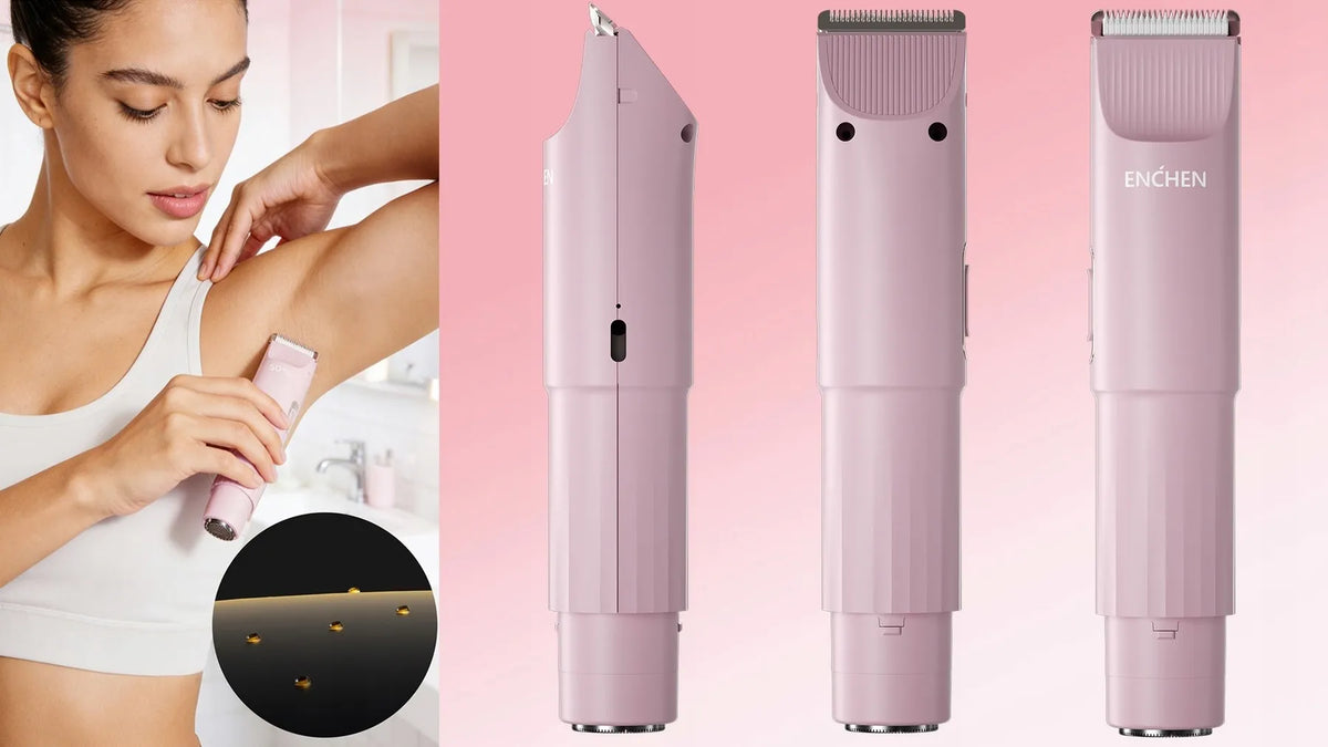 Enchen Multi-Purpose Electric Shaver & Body Trimmer – Rechargeable Cordless Grooming Kit with Multiple Attachments - A6
