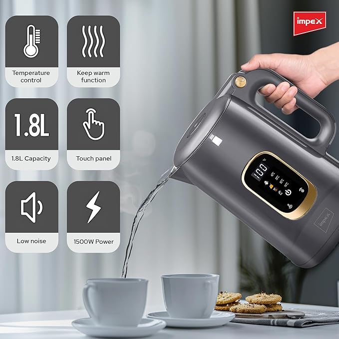 Impex Digital Electric Kettle 1.8L - 1500W - 1808DG