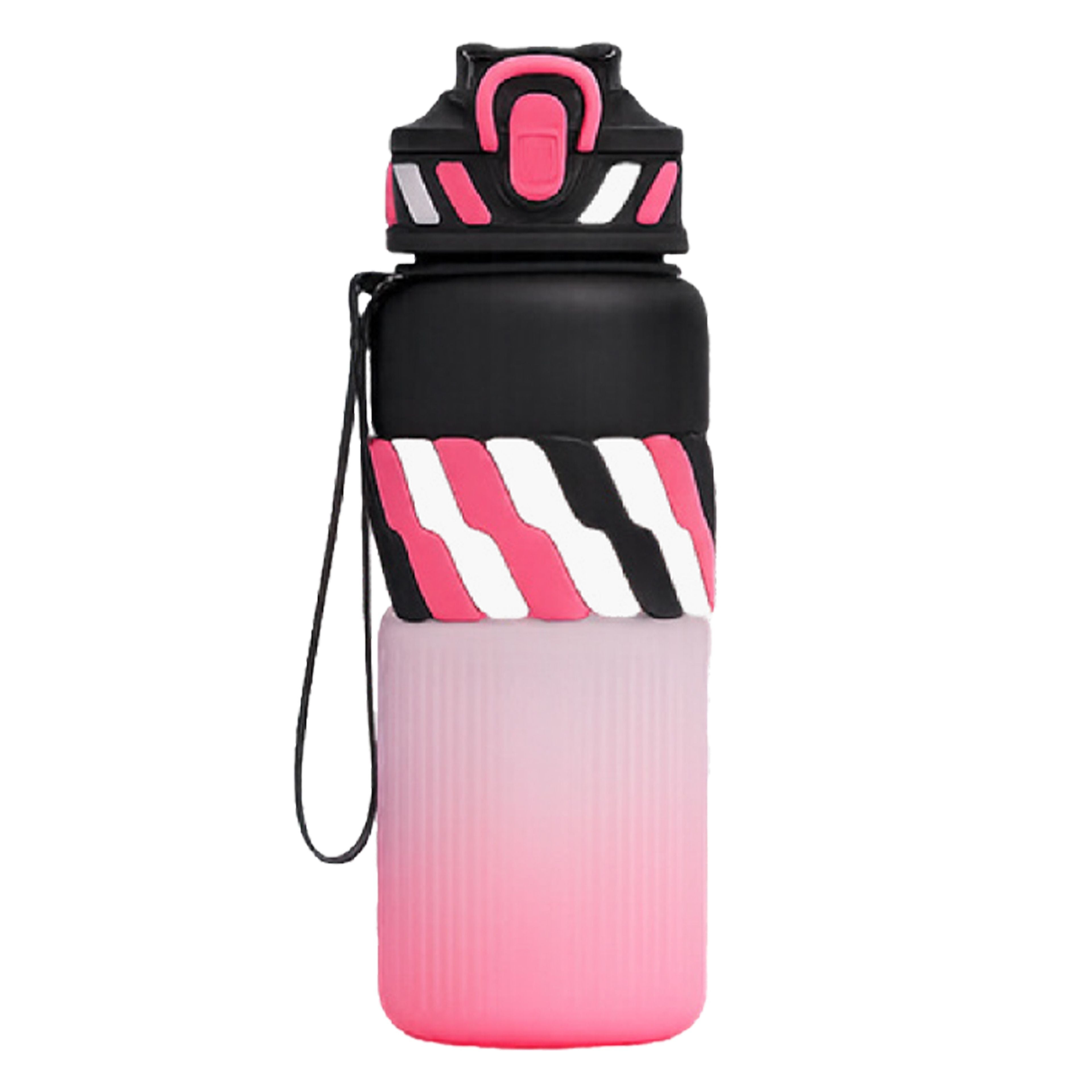 Sporty Gradient Water Bottle with Silicone Grip -A445