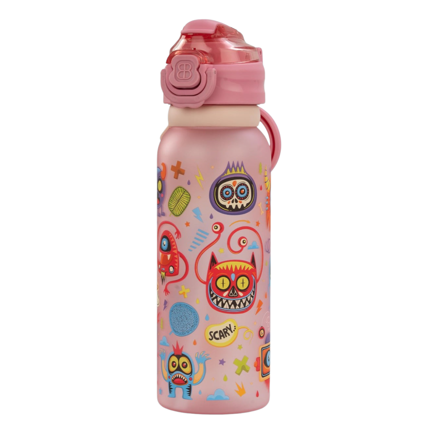 Kids Fun Monster Graphic Water Bottle - A446