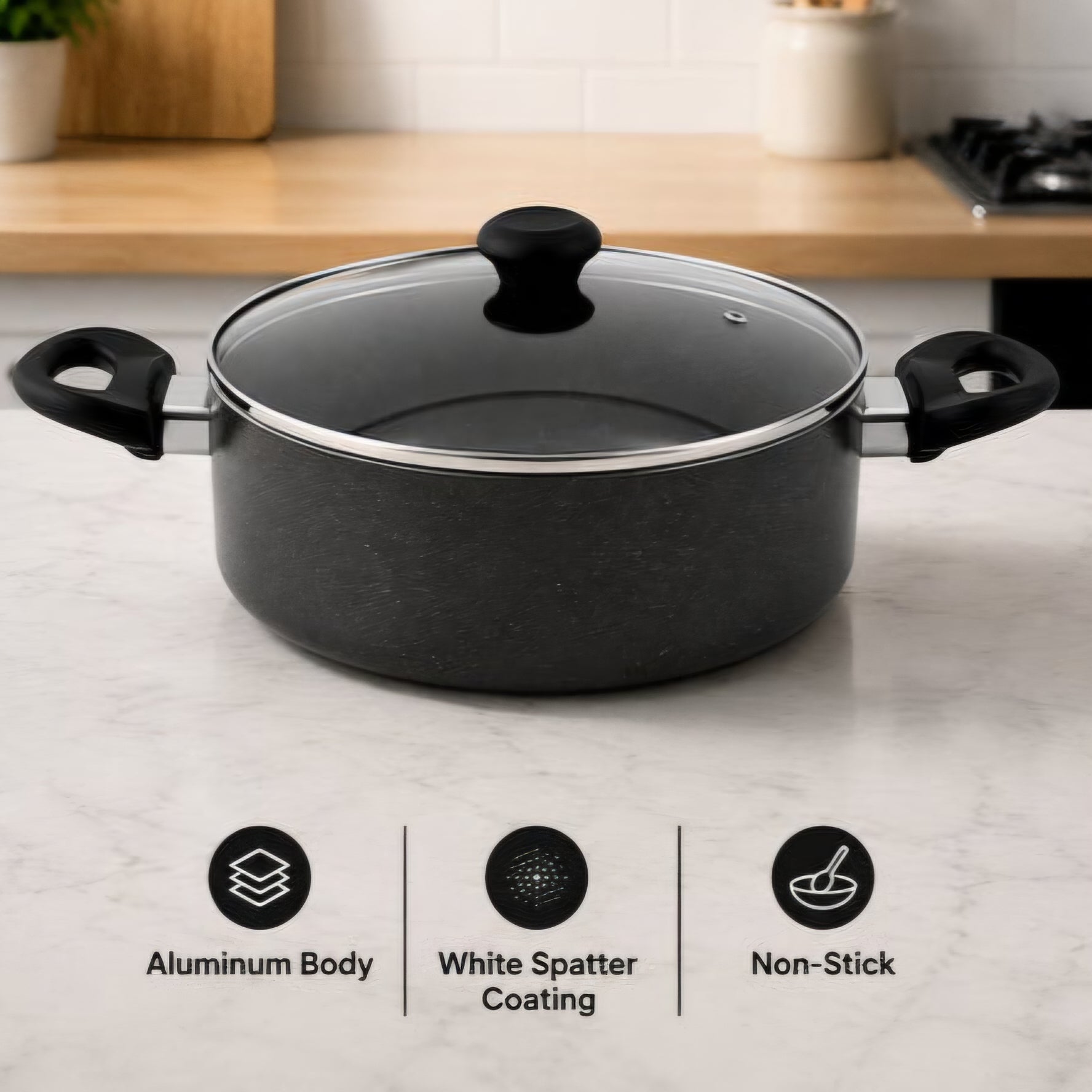 Delici Granite Nonstick Saucepan ASP 28GE
