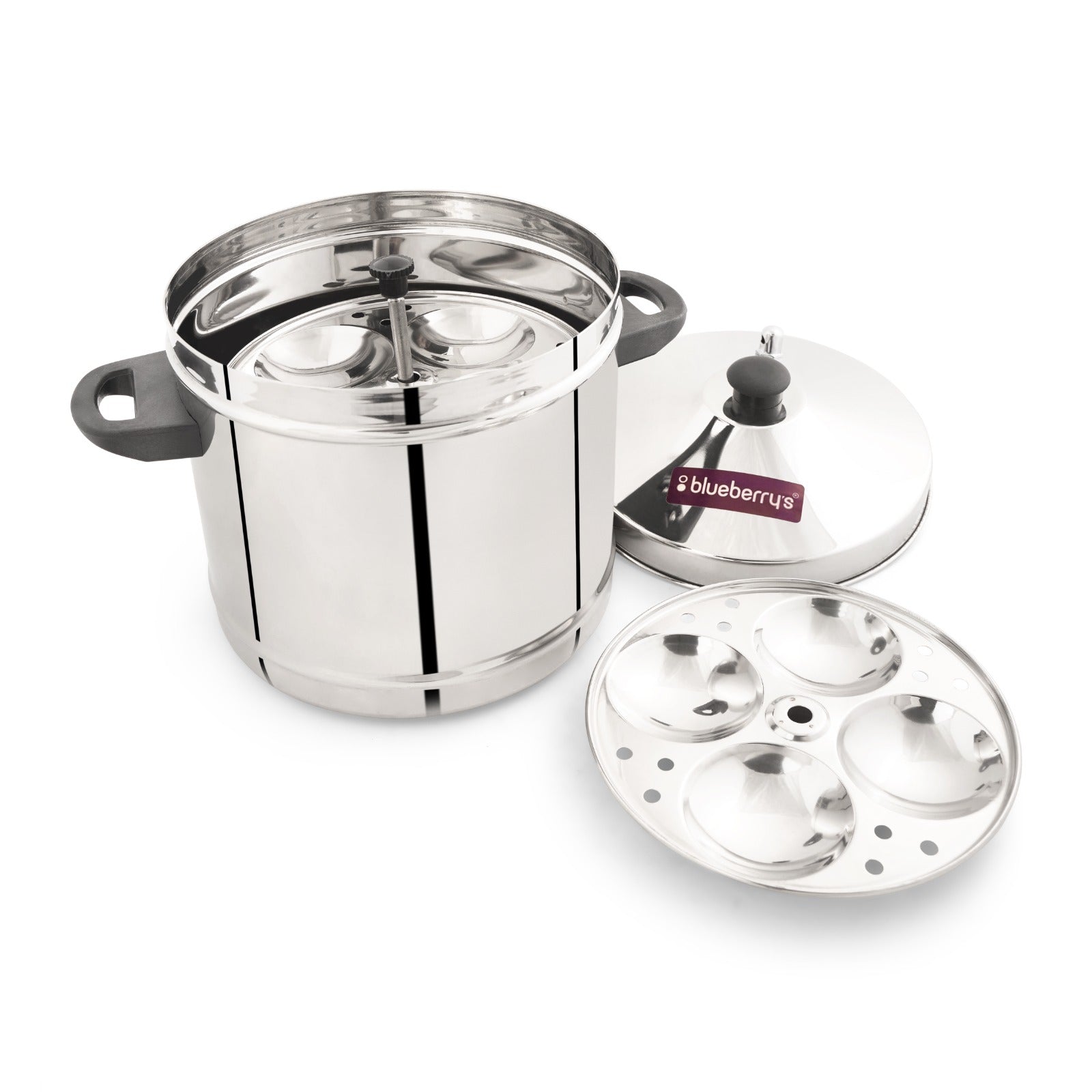 Blueberrys Stainless Steel Idly Cooker with 6 Plates BIC6