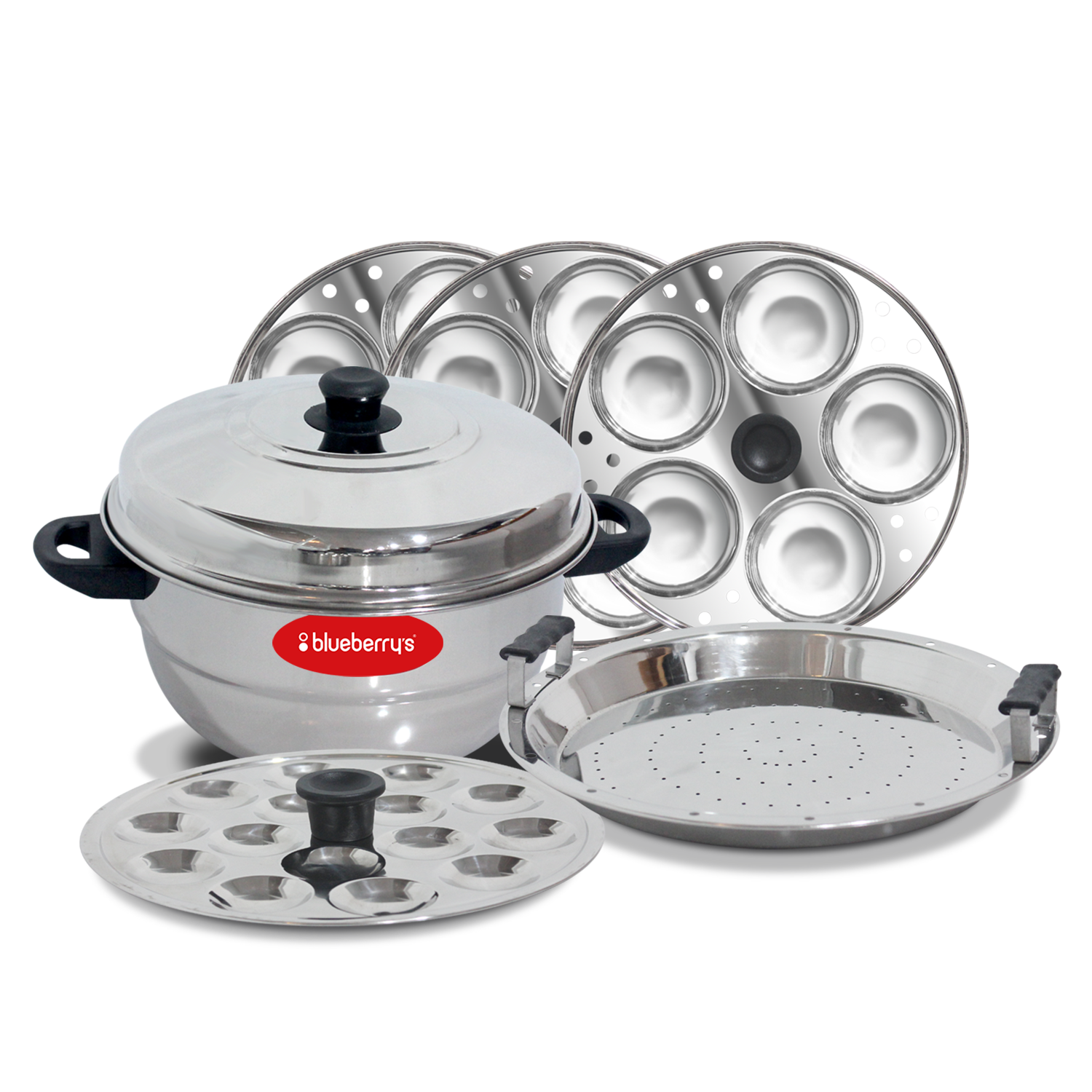Blueberrys Stainless Steel Idly Maker 15 BIM15 DLX