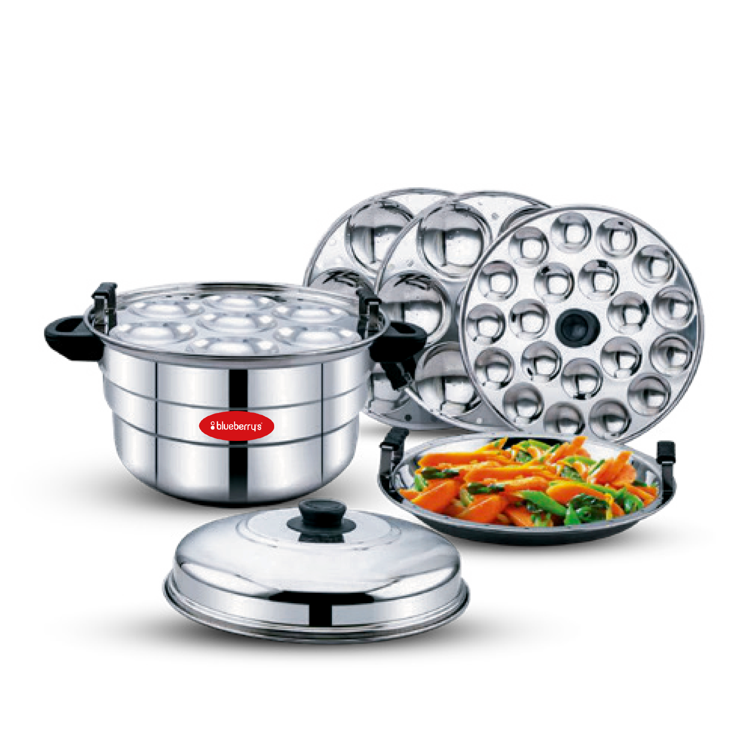 Blueberrys Stainless Steel Idly Maker/Steamer 21 BIM21
