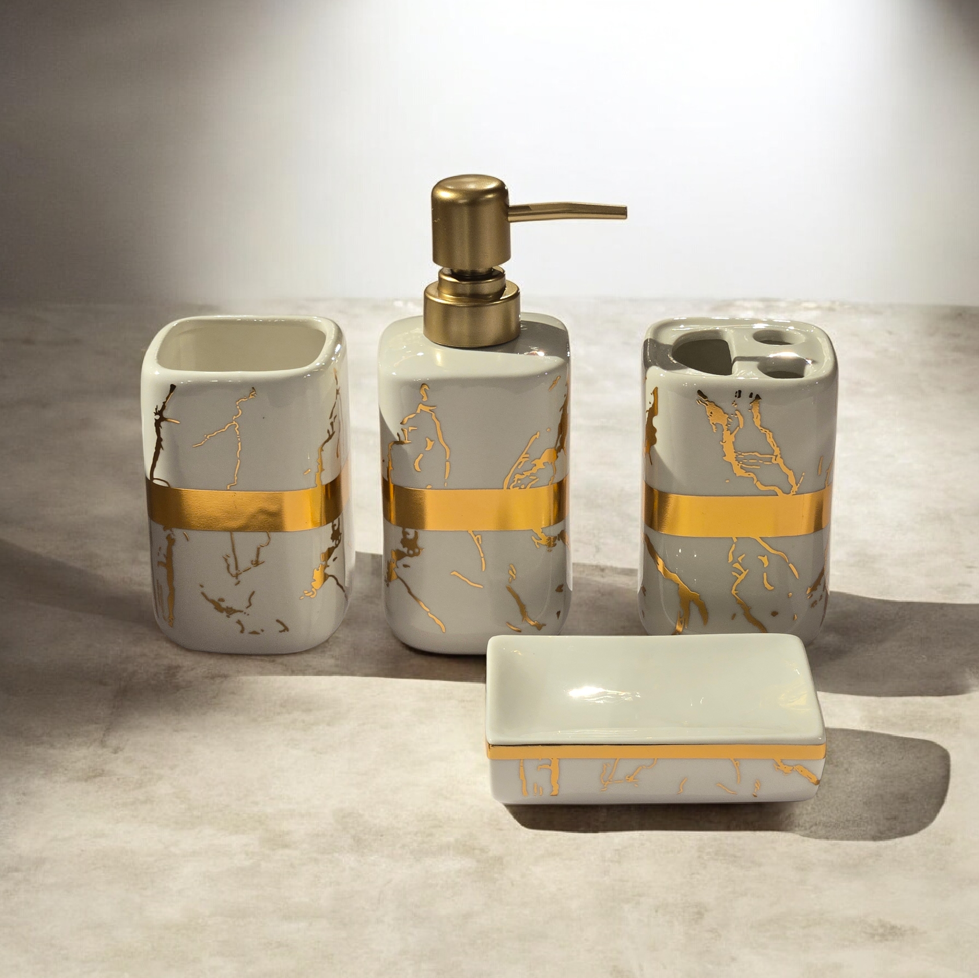 Bathroom Accessory Set BL015 - White