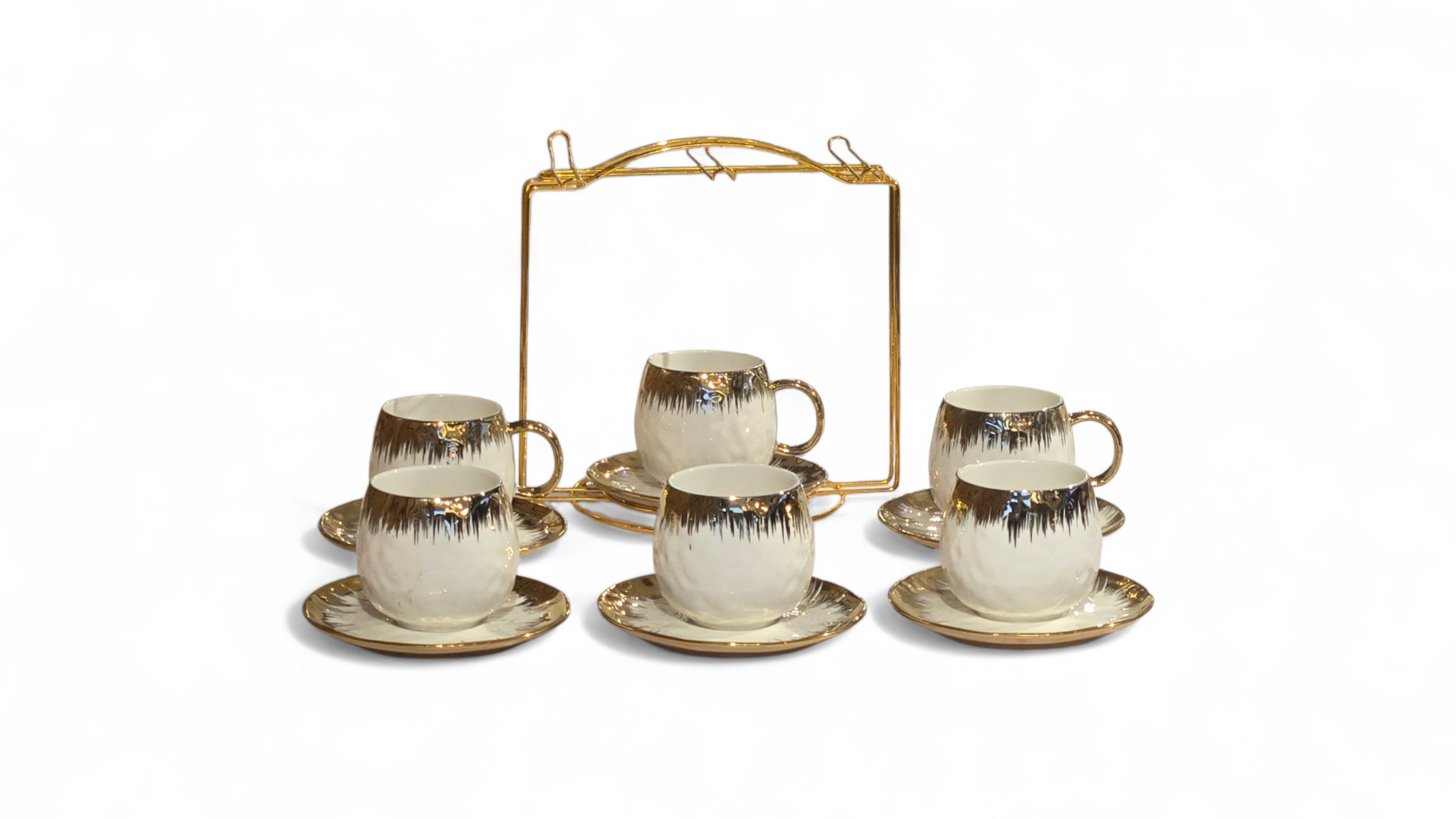 Tea Cup & Saucer Set With Stand 180ml BL0808