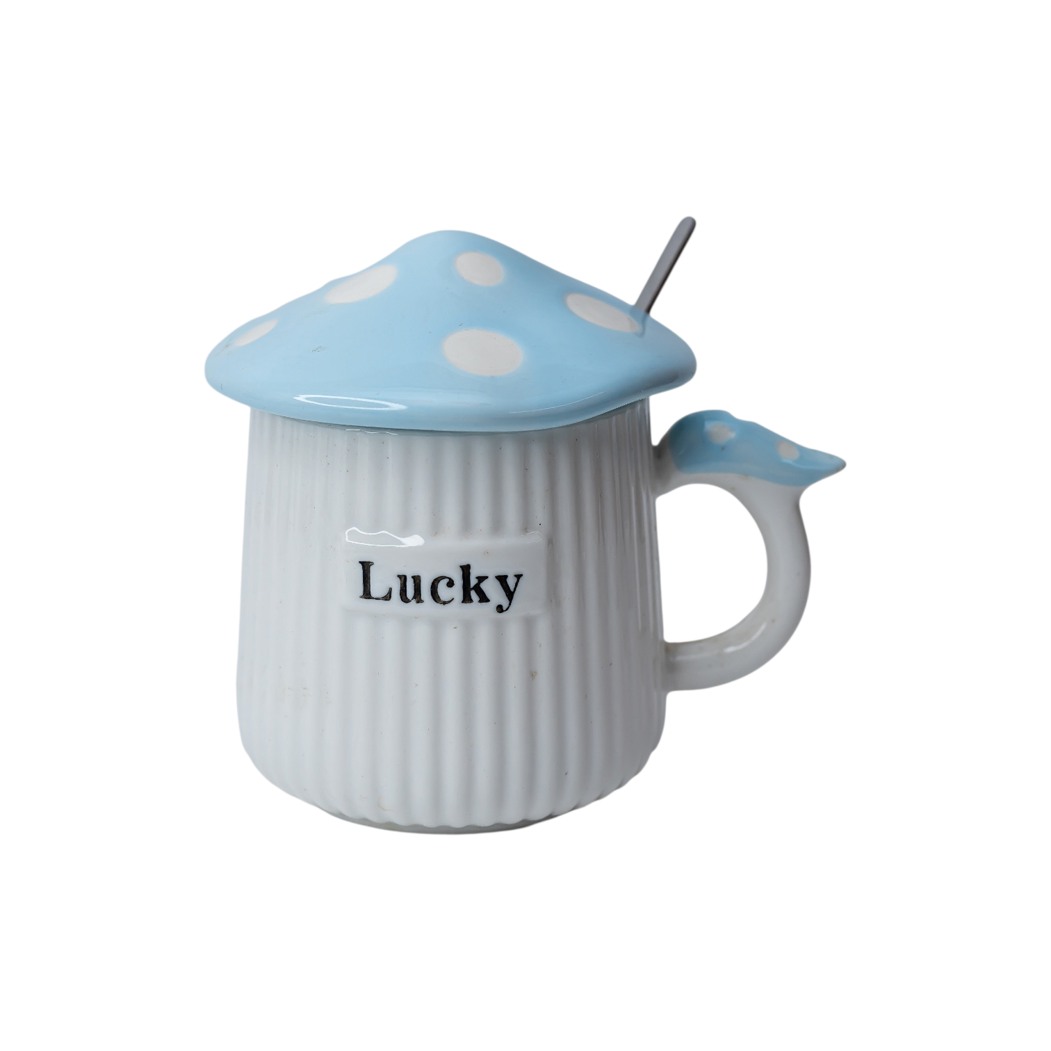Mushroom Ceramic Mug with Lid - BL1441