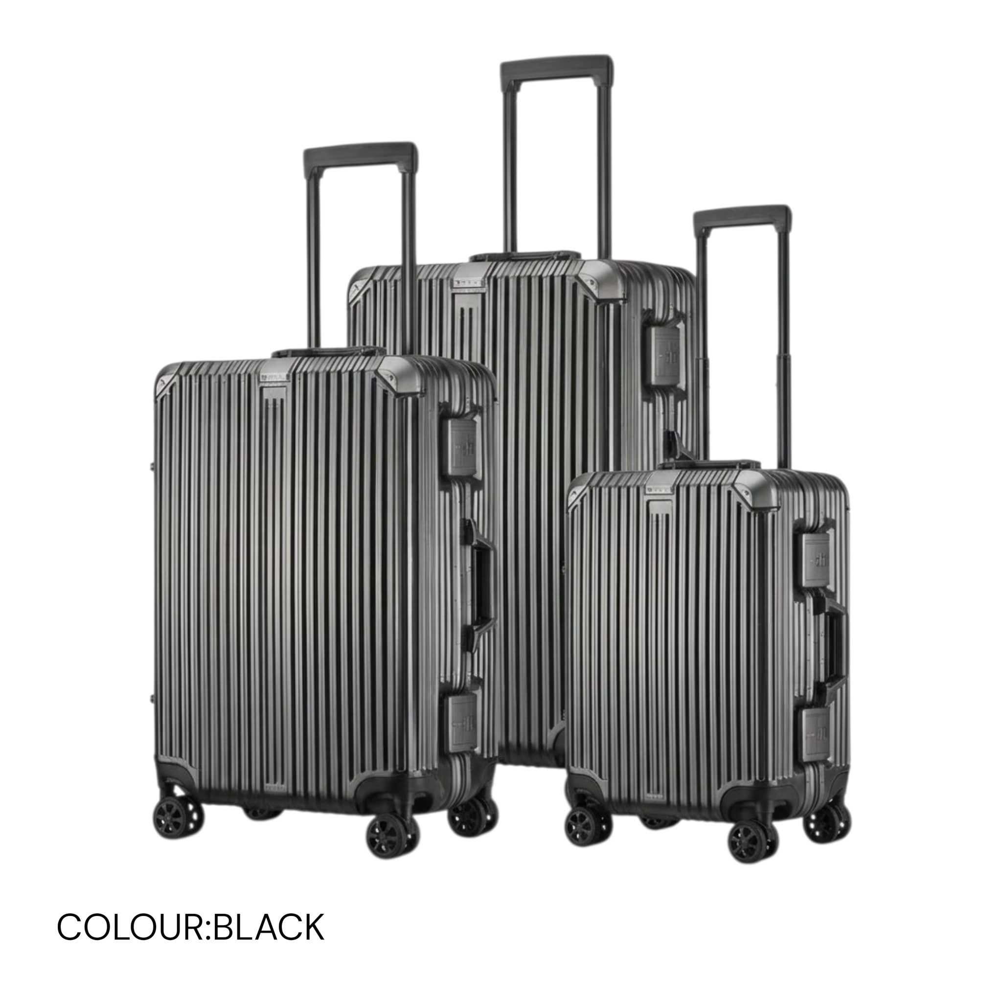 I Carry Aluminium Frame Trolley Bag - Set of 3 – 20" + 24" + 28"