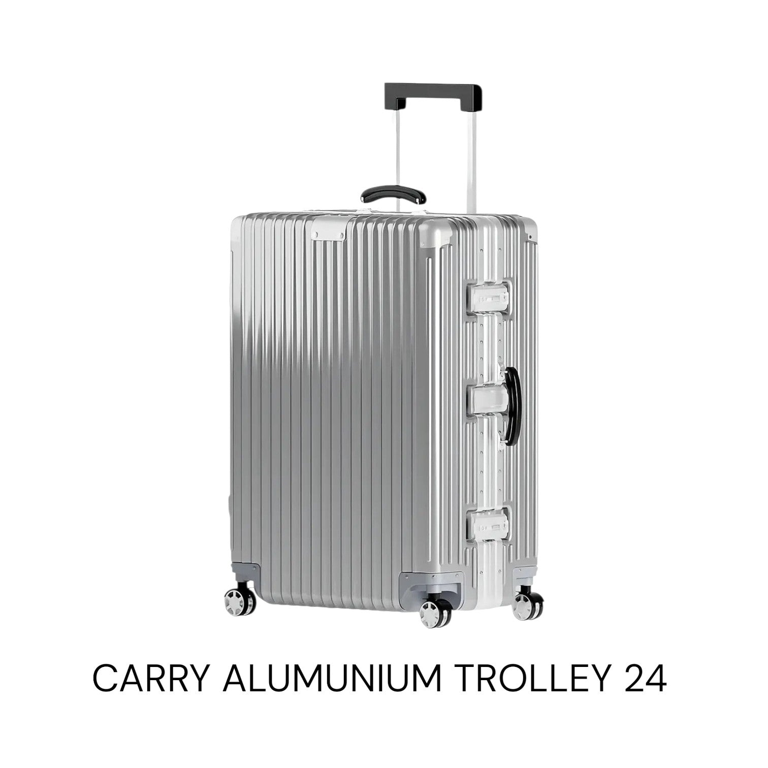I Carry Aluminium Frame Trolley Bag – 24 Inch – Medium Check-in - White