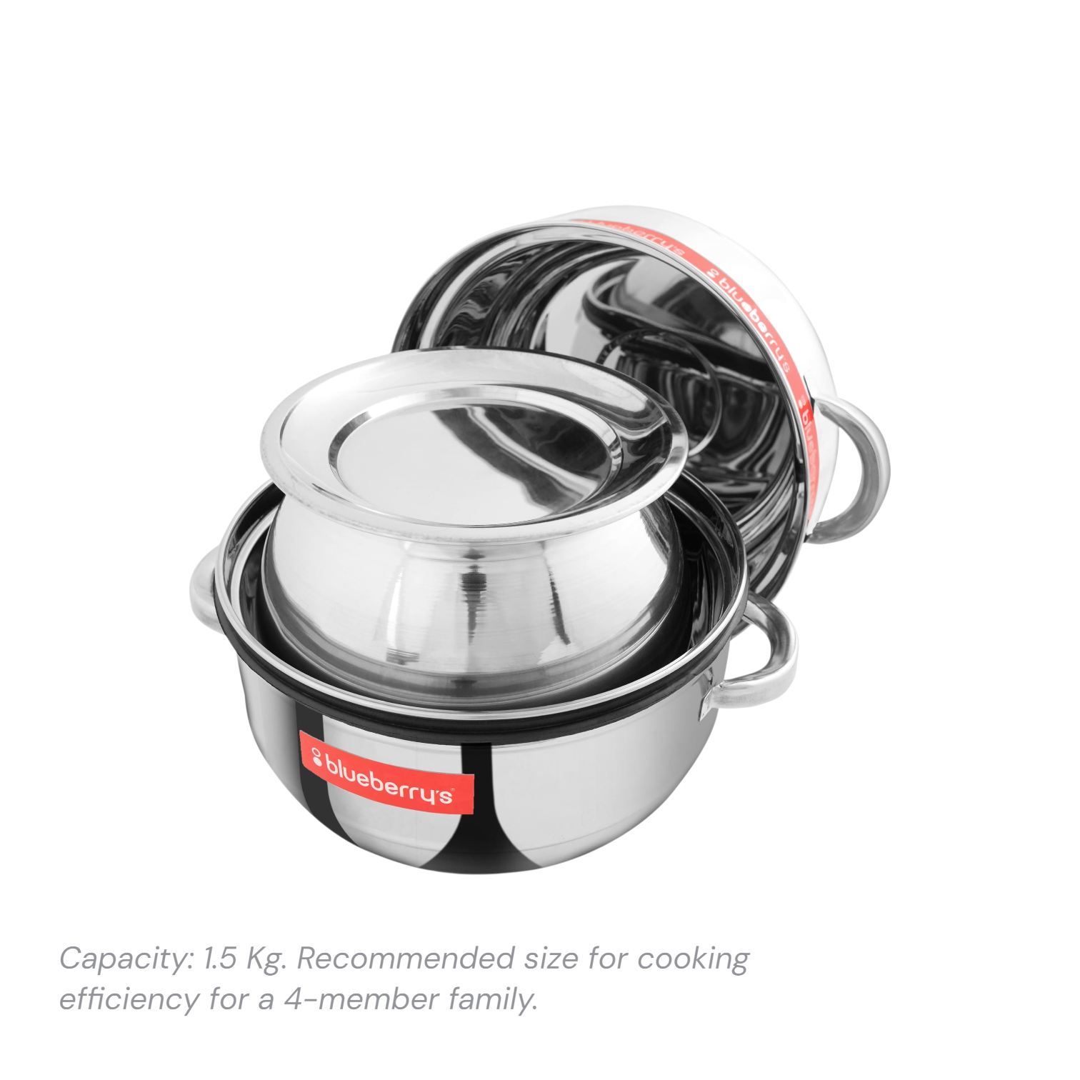 Blueberrys Stainless Steel Steam Thermal Rice Cooker (1.5 Kg)
