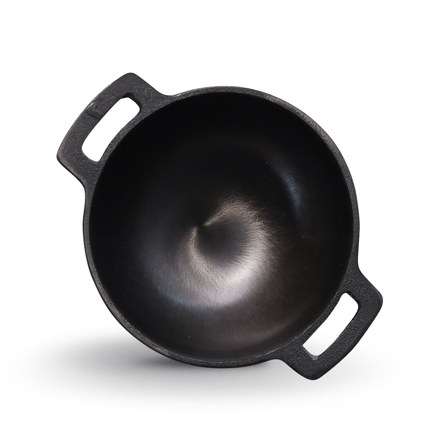 Pre-Seasoned Cast Iron Round Kadai 9 Inch