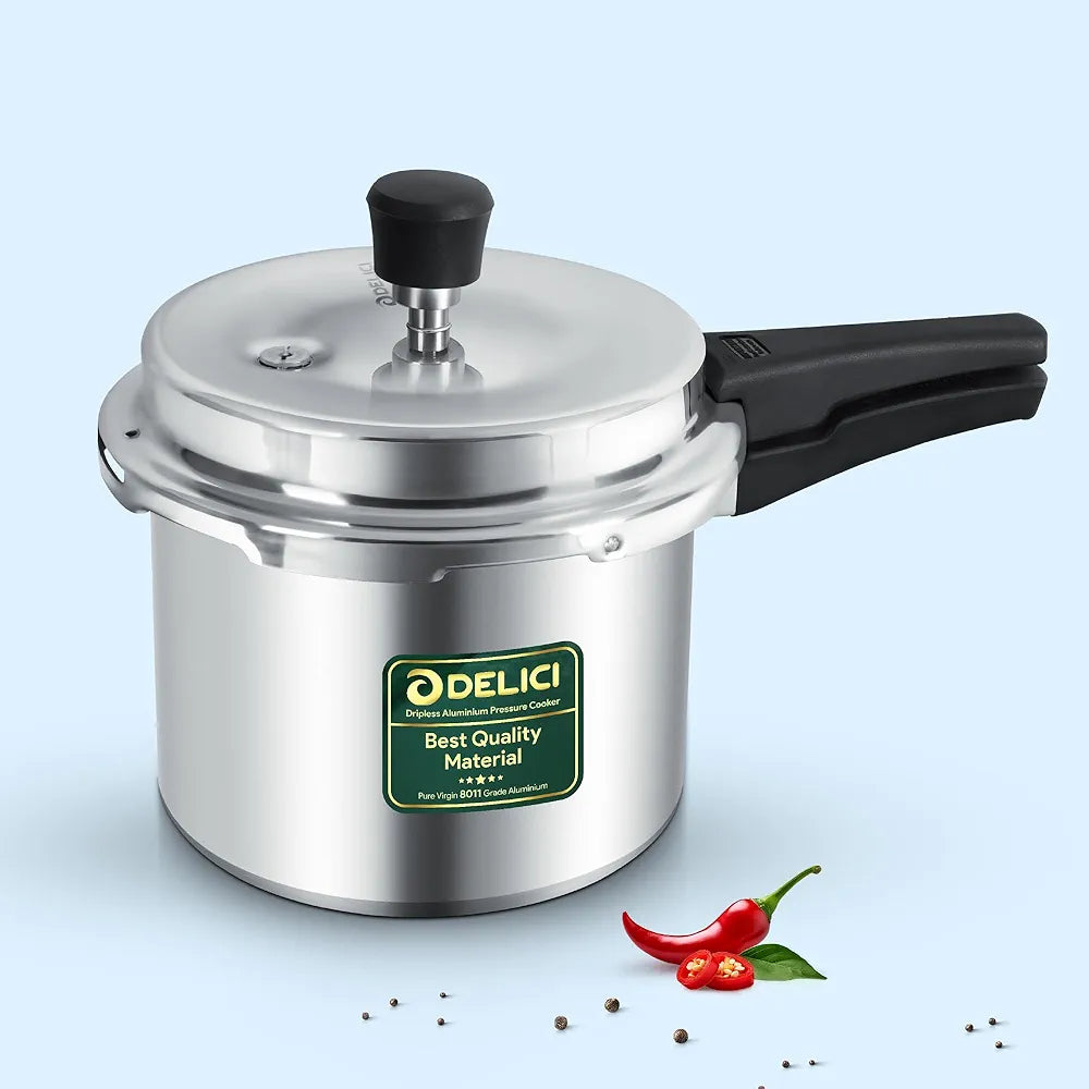 Delici Dripless Aluminum Pressure Cooker – 3L (N0N-IB) - ADPC3E