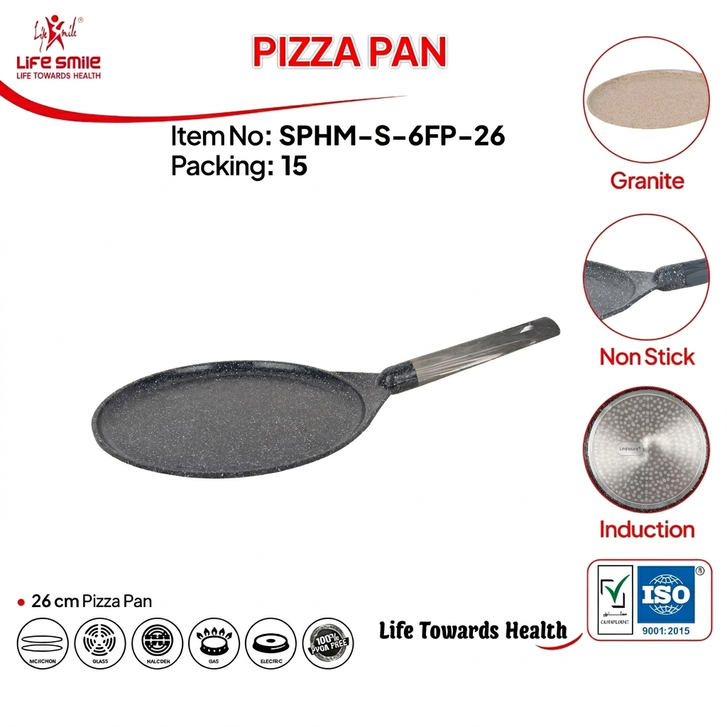 Life Smile Granite Non-Stick Pizza Pan SPHM-S-6FP-26