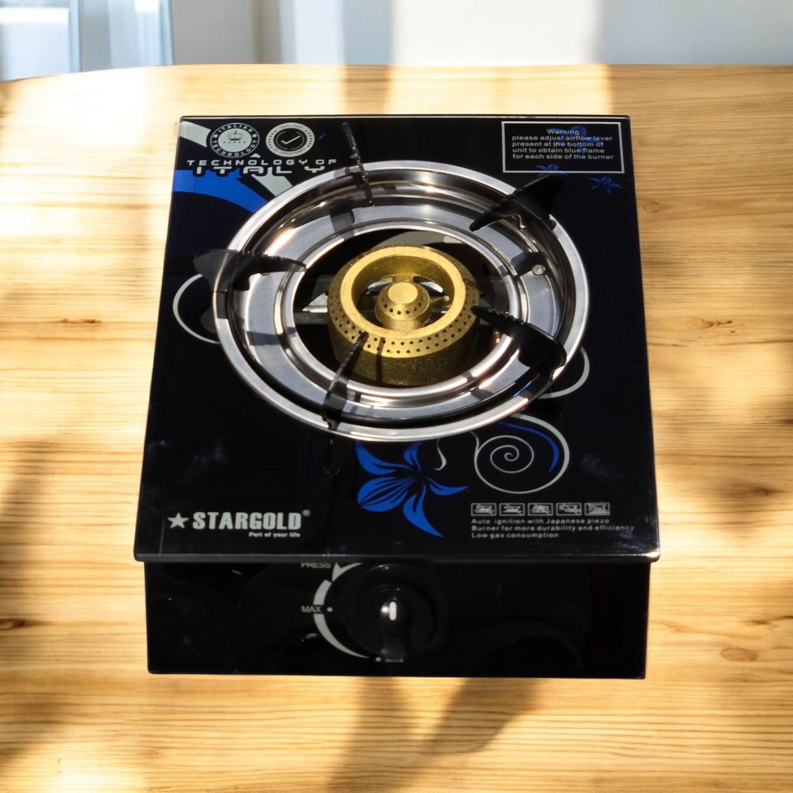 Stargold Glass Single Burner SG-1124