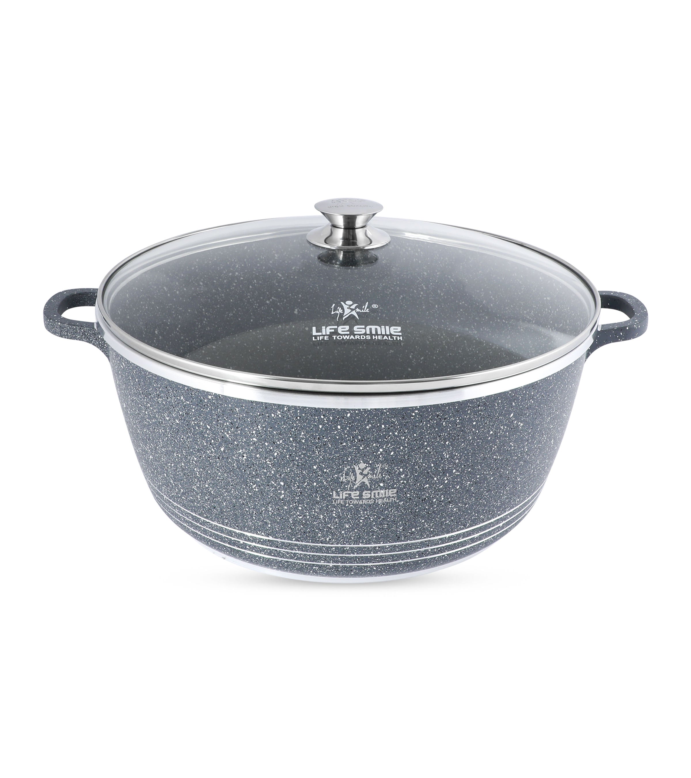 Life Smile Nonstick Cooking Pot with Granite Coating LIFEP17-40-BLUE