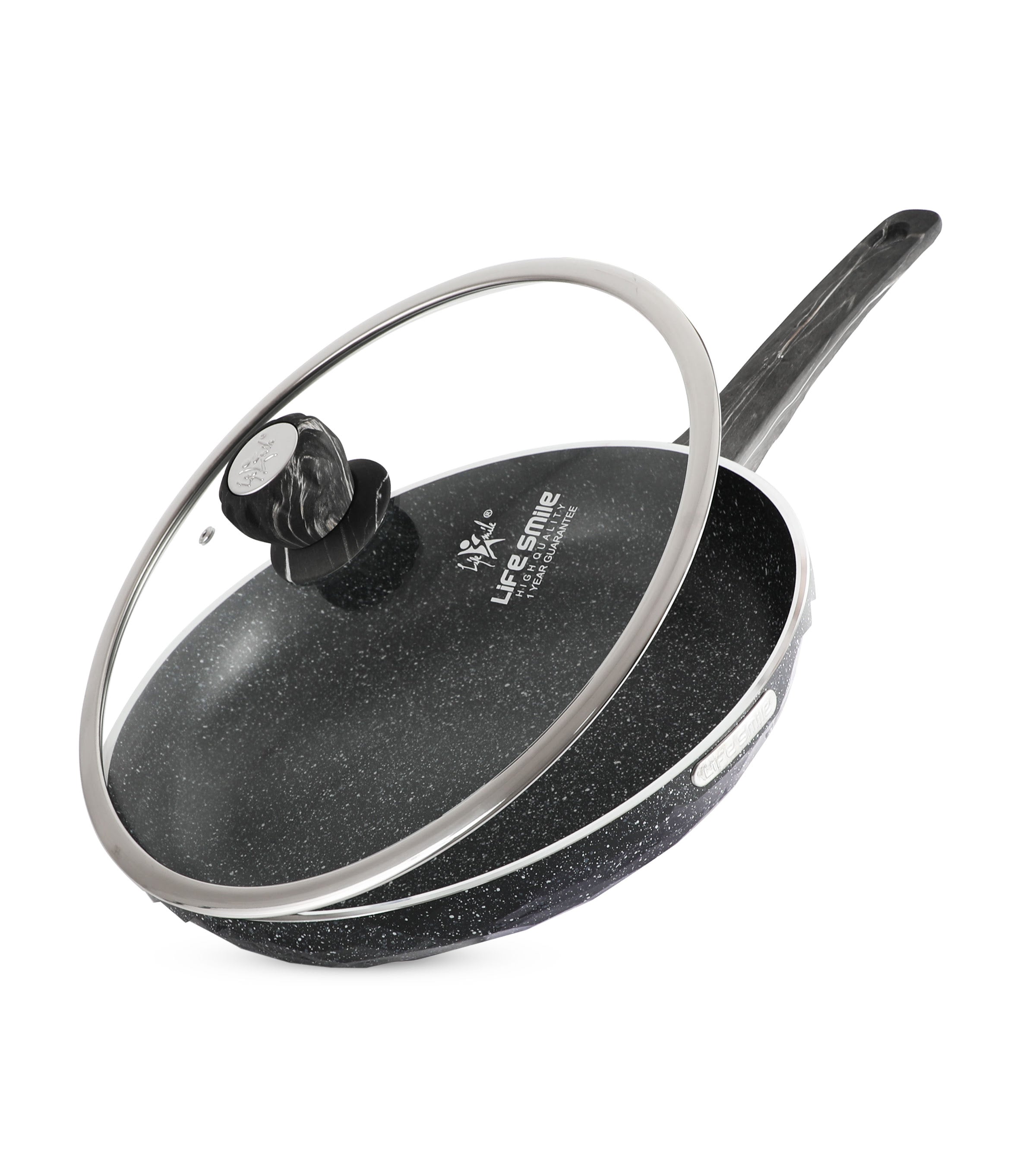Life Smile Nonstick Frypan FLCM7F-28-BLACK