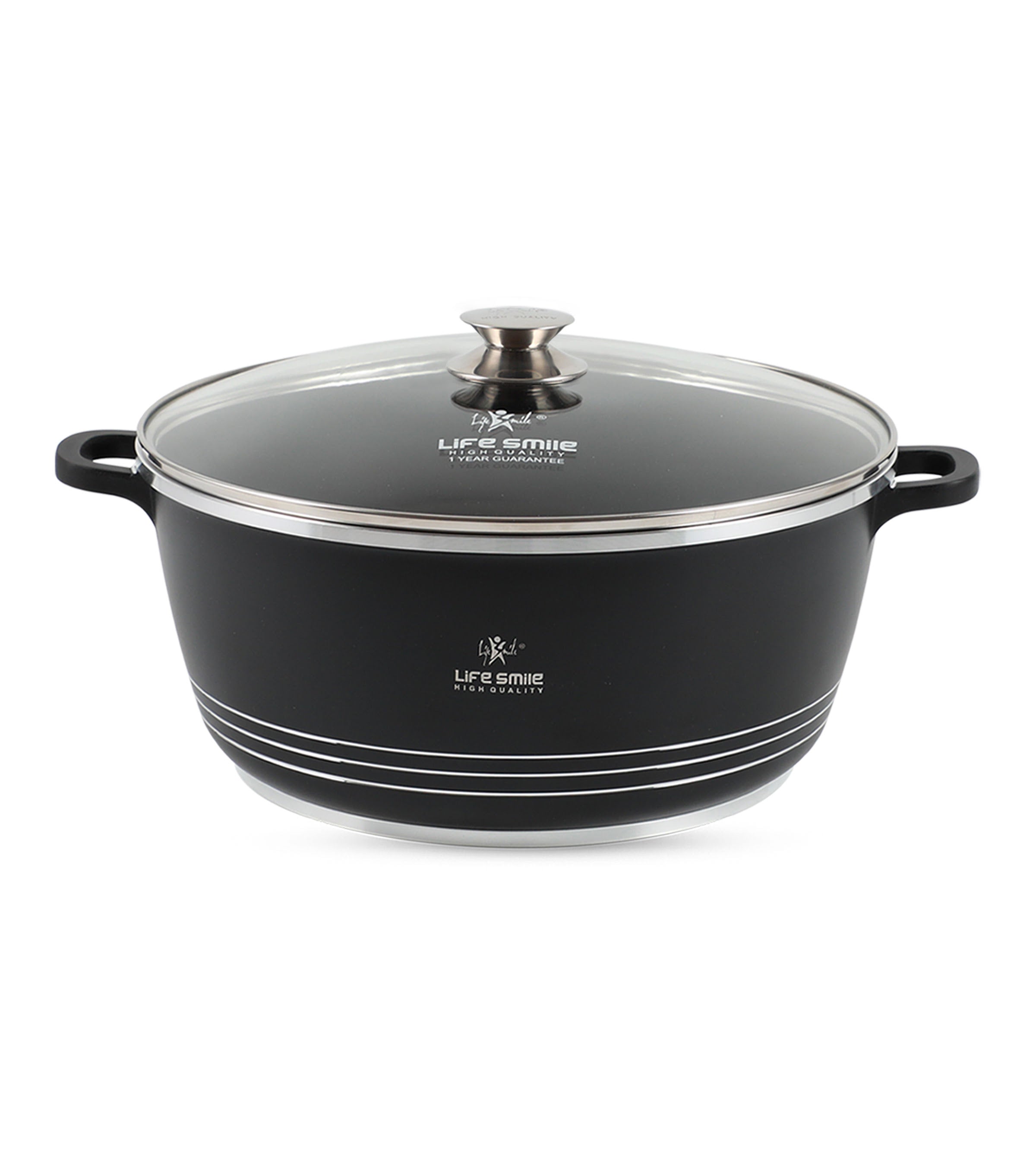 Life Smile Cooking Pot with Multi Layer Non Stick Coating LUP-40BB