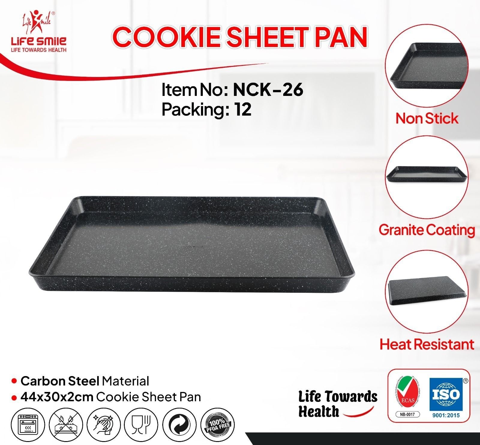 Life Smile Cookie Sheet Pan NCK-26