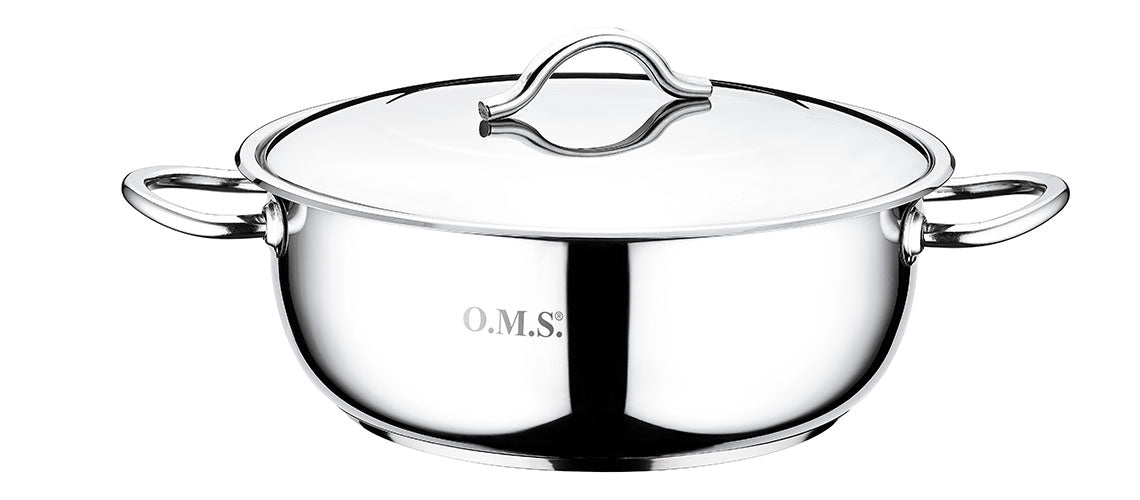 OMS 30 CM SHALLOW SS CASSEROLE - GSA200630