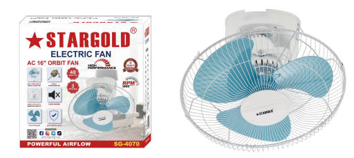 Stargold AC 16"Orbit Fan 360 Large Angle Oscillation SG-4070