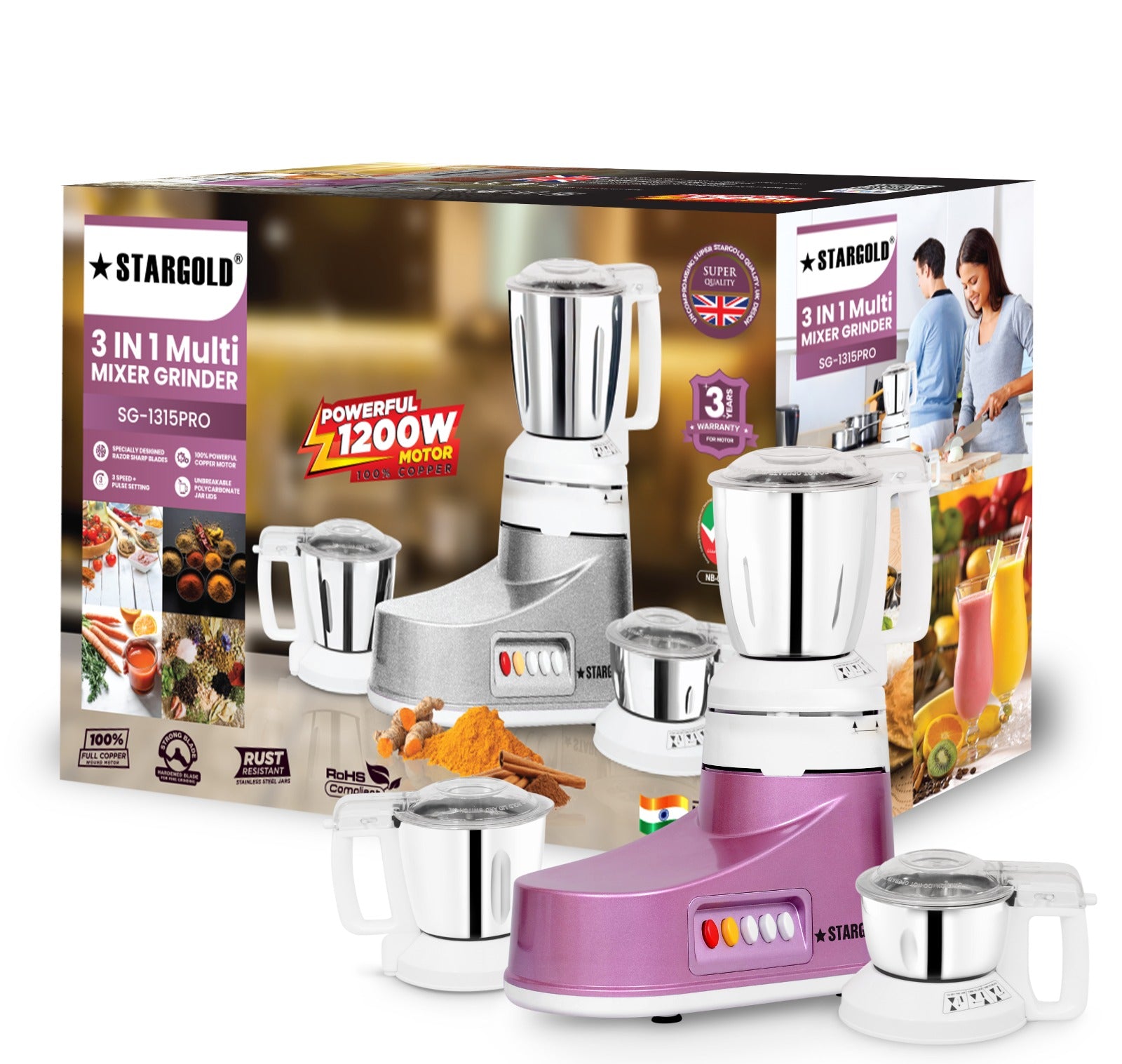 Stargold 3-in-1 Blender SG-1315PRO