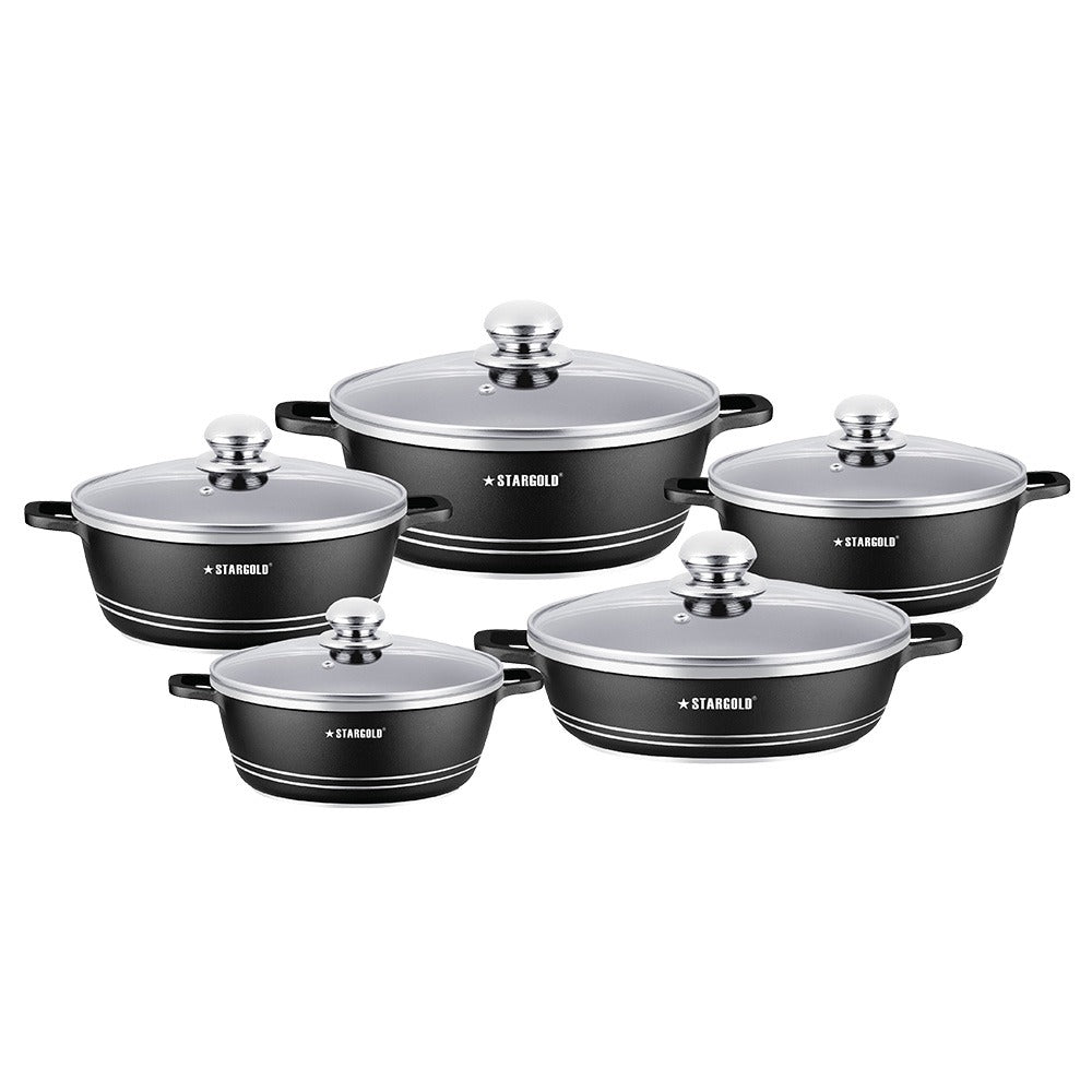 Stargold Nonstick Cookware Set 10Pcs SG-NST006