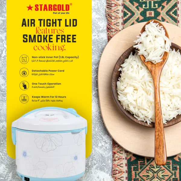 Stargold Automatic Rice Cooker 1.8L 700W SG-318