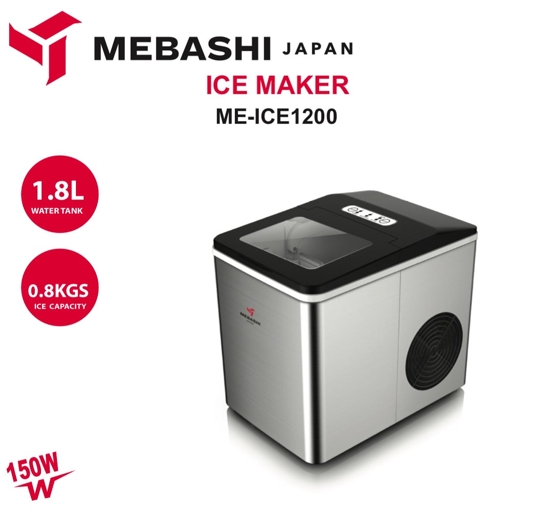 Mebashi Ice Maker – 12kg / 24H, 150W ME-ICE1200