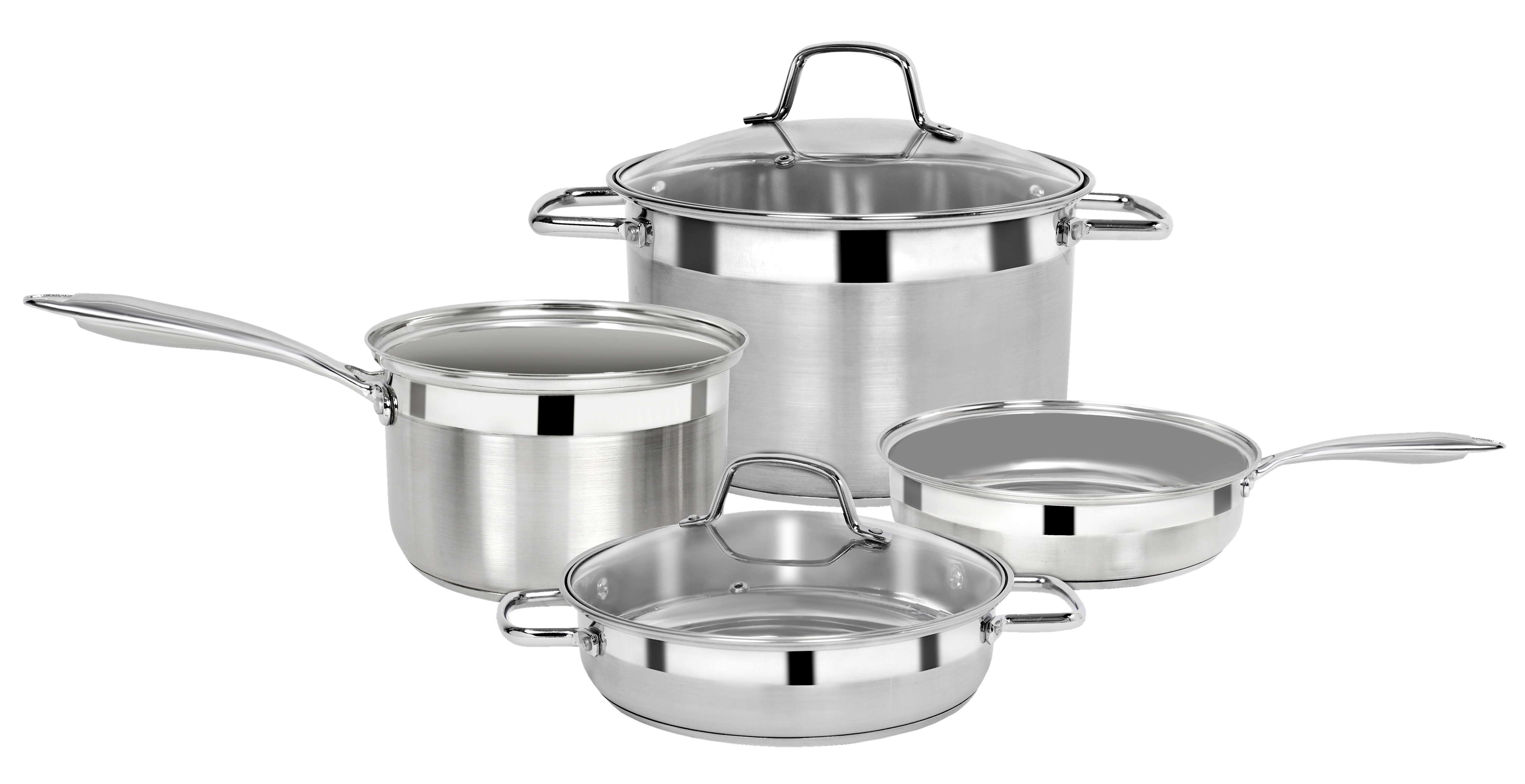Blueberrys Stainless Steel Cookware Set 6 Pcs Misk Emerald