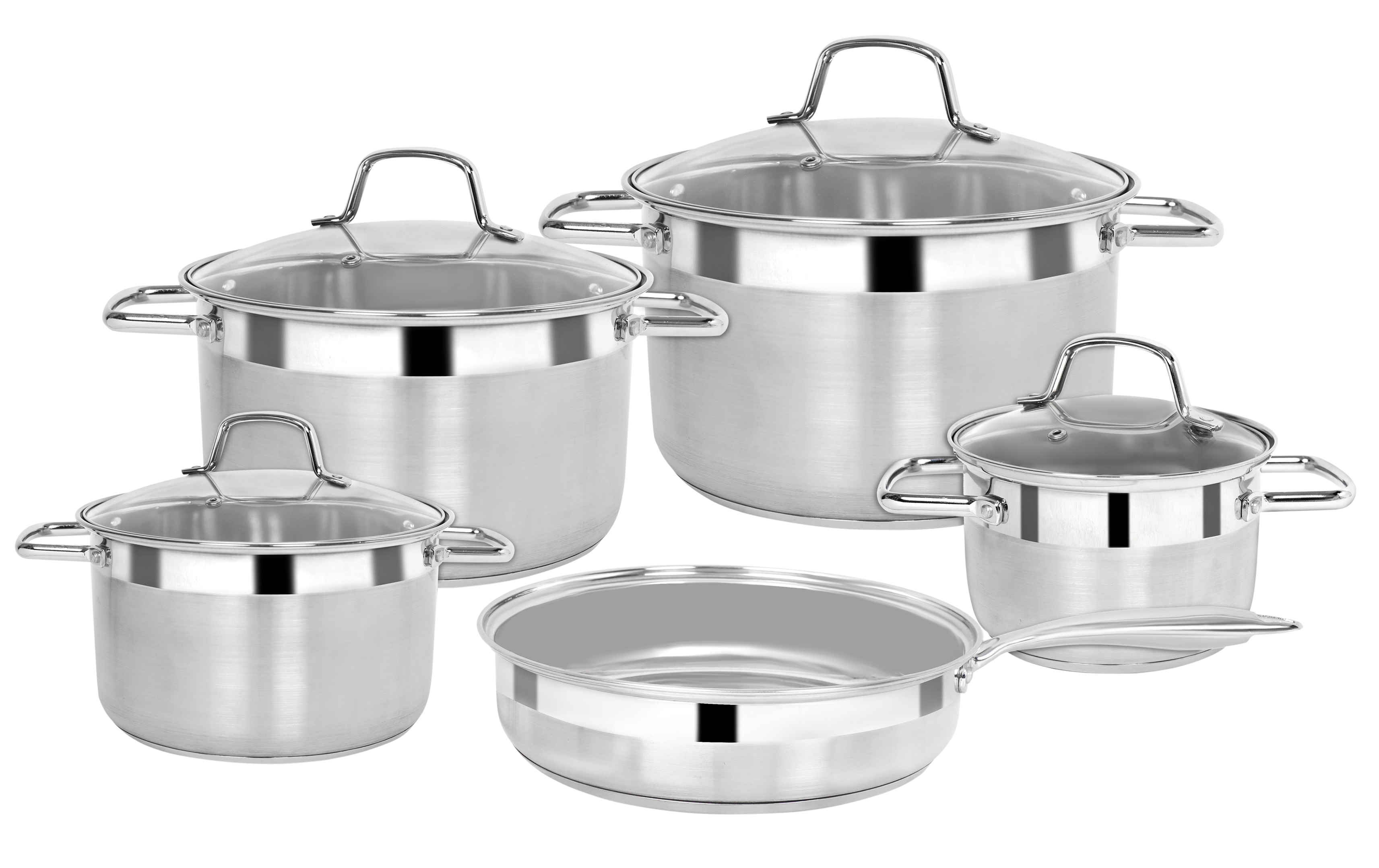 Blueberrys Stainless Steel Cookware Set 9 Pcs BB4181 Misk Ruby