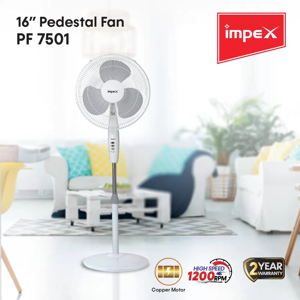 Impex 16"Pedestal Fan - PF 7501