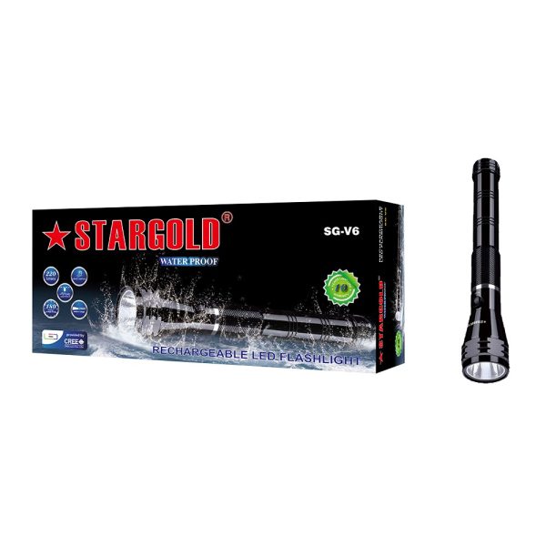 Stargold Heavy Duty Water Resistant Emergency Torch Light SG-V6