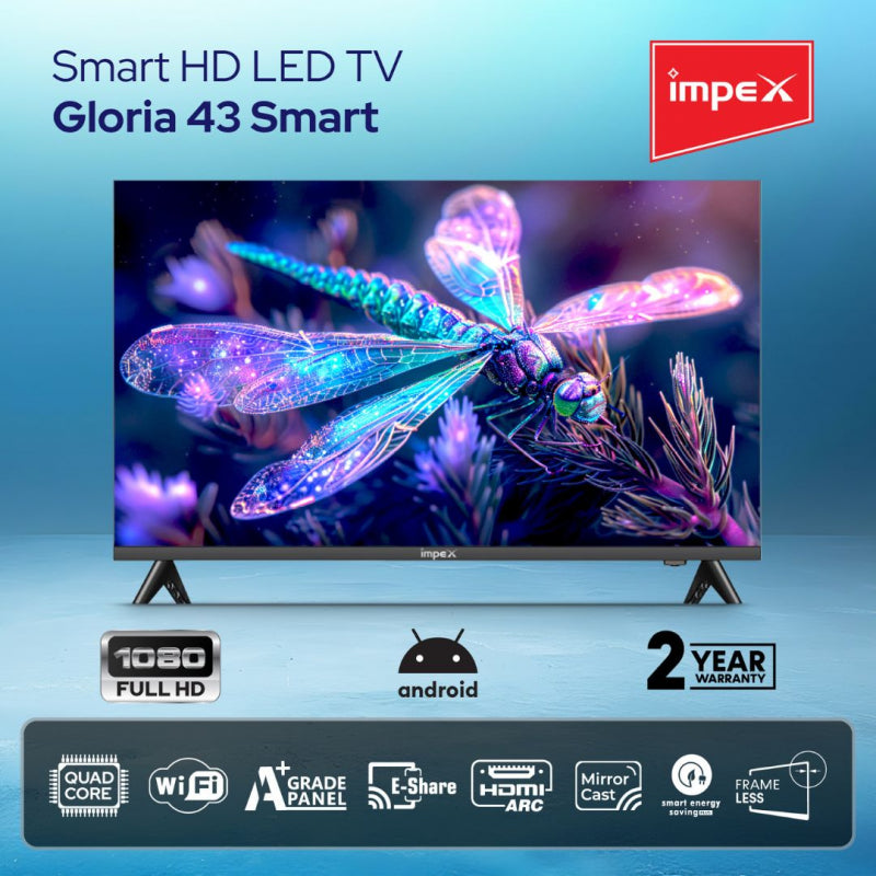 Impex 43 Inch FHD Smart LED TV (Gloria 43 Smart)