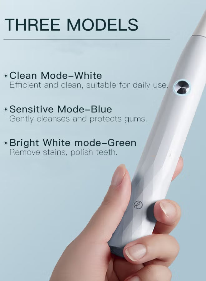 Enchen Electric Toothbrush – 31000 RPM Sonic Vibration with 3 Cleaning Modes, Grey- T501