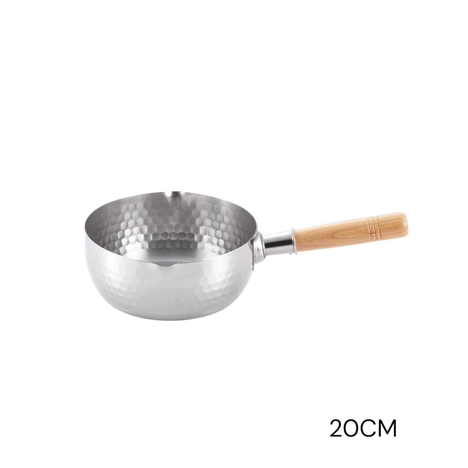 Stainless Steel Hammered Saucepan (20cm)