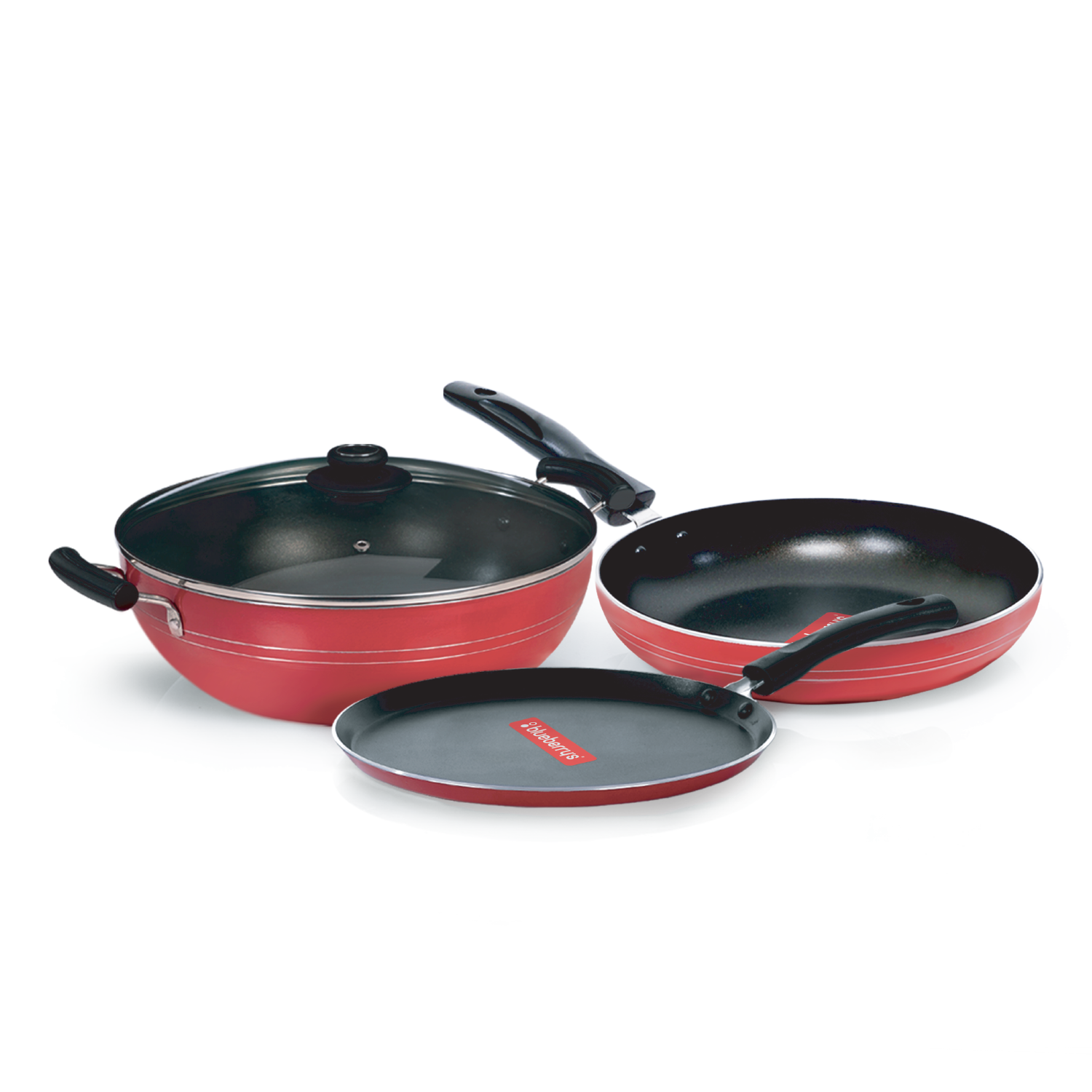 Blueberrys 3-in-1 Combo (Kadai, Frypan & Tawa) BNC1114 KTF (IB)