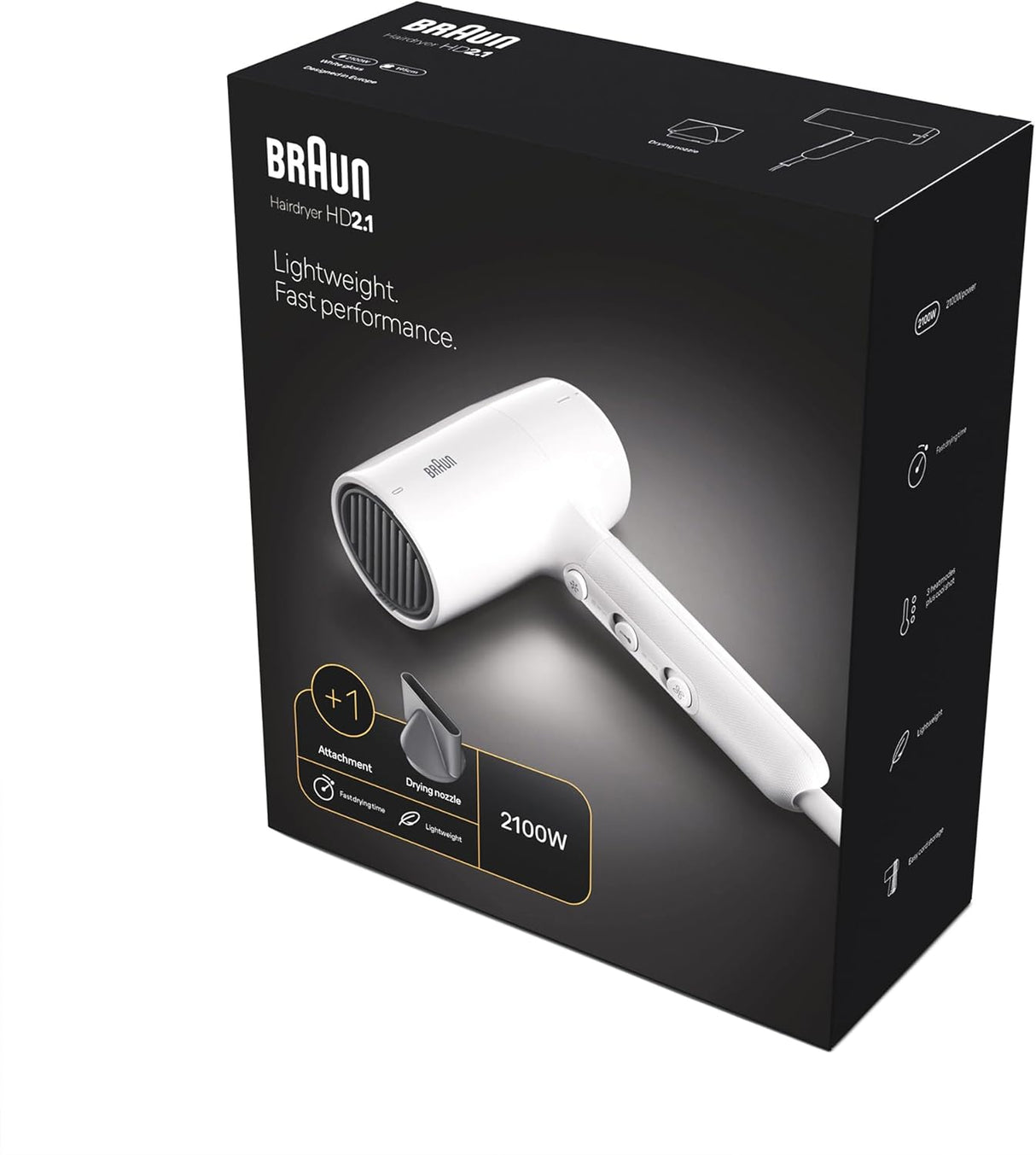 Braun Hair Dryer HD2.1 (2100W)