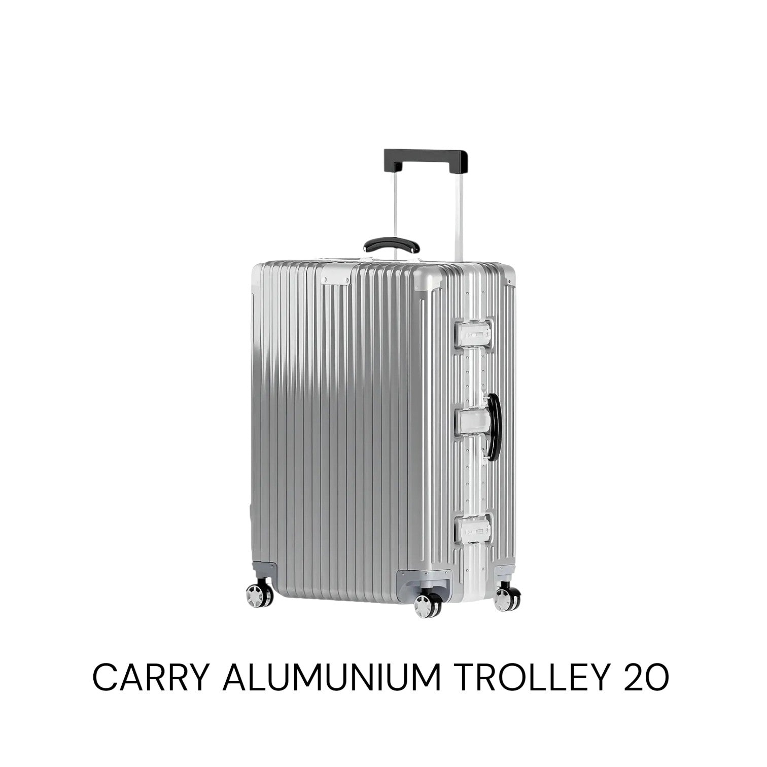 I Carry Aluminium Frame Trolley Bag – 20 Inch – Cabin Size – White