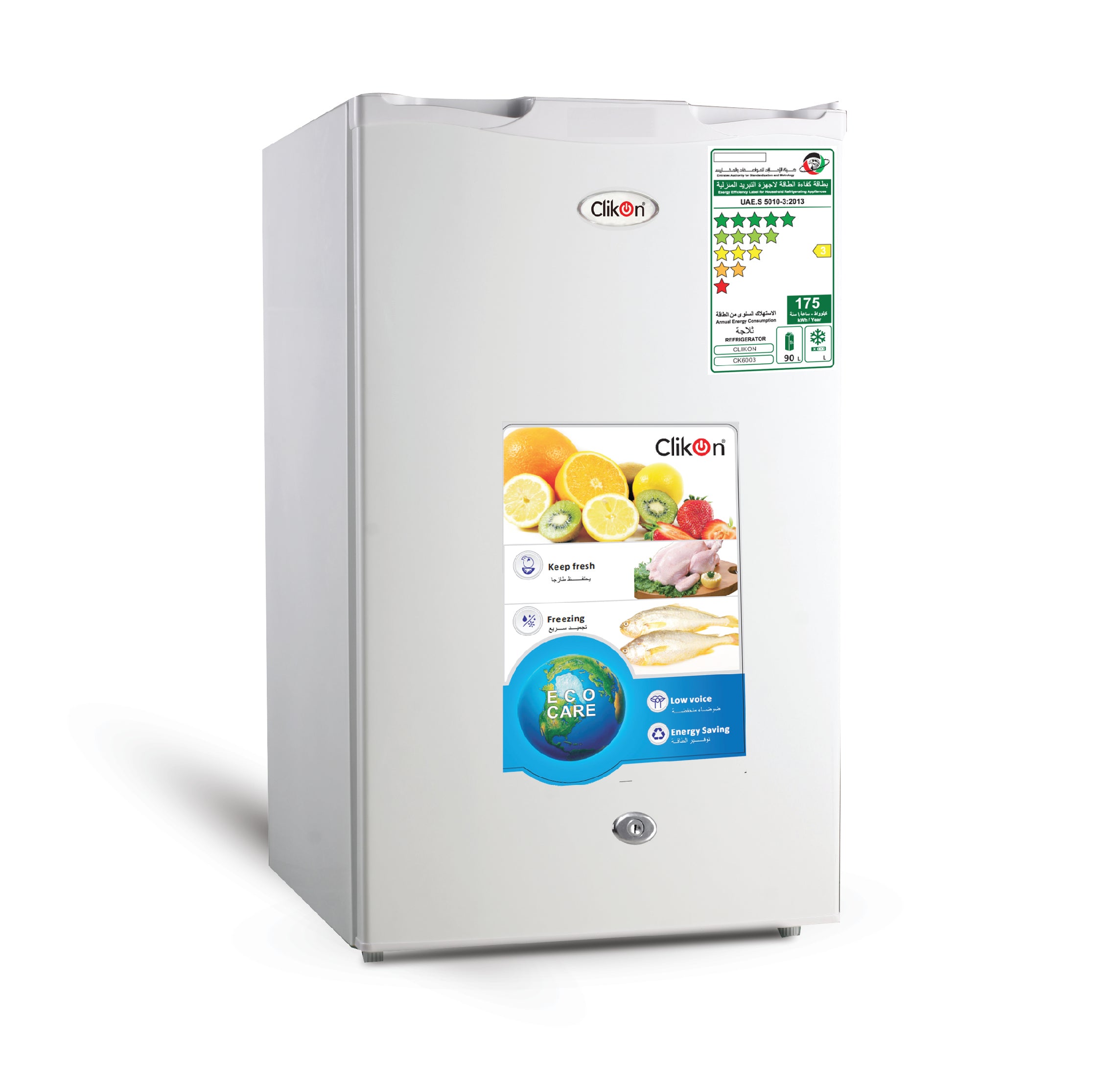 Clikon Refrigerator Single Door 91L CK6003
