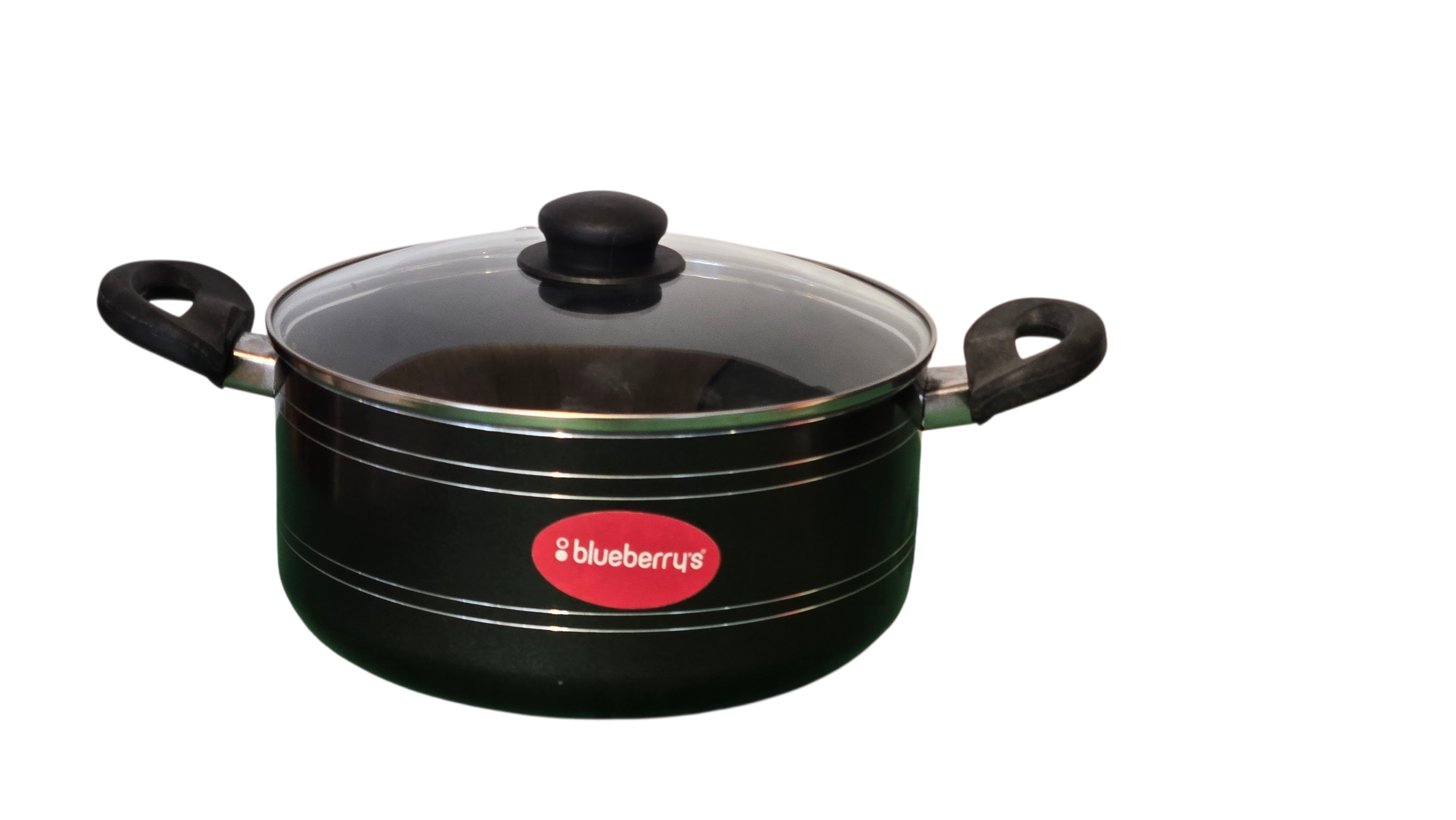 قدر برياني بالتوت الأزرق مع غطاء زجاجي، سعة 5 لتر، كلاسيك 5 (IB)