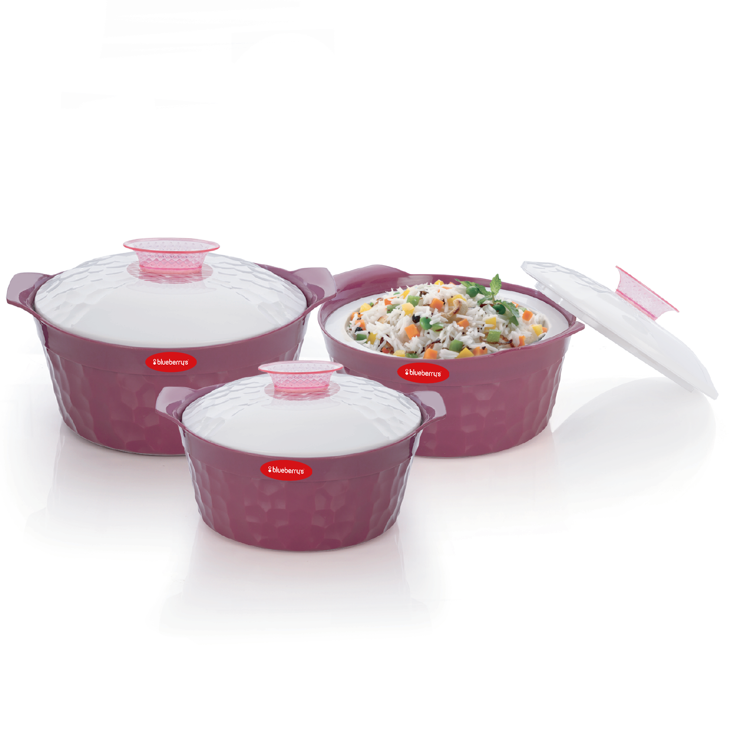 Blueberrys Casserole Combo (800, 1200, 2000 ML) Hexon