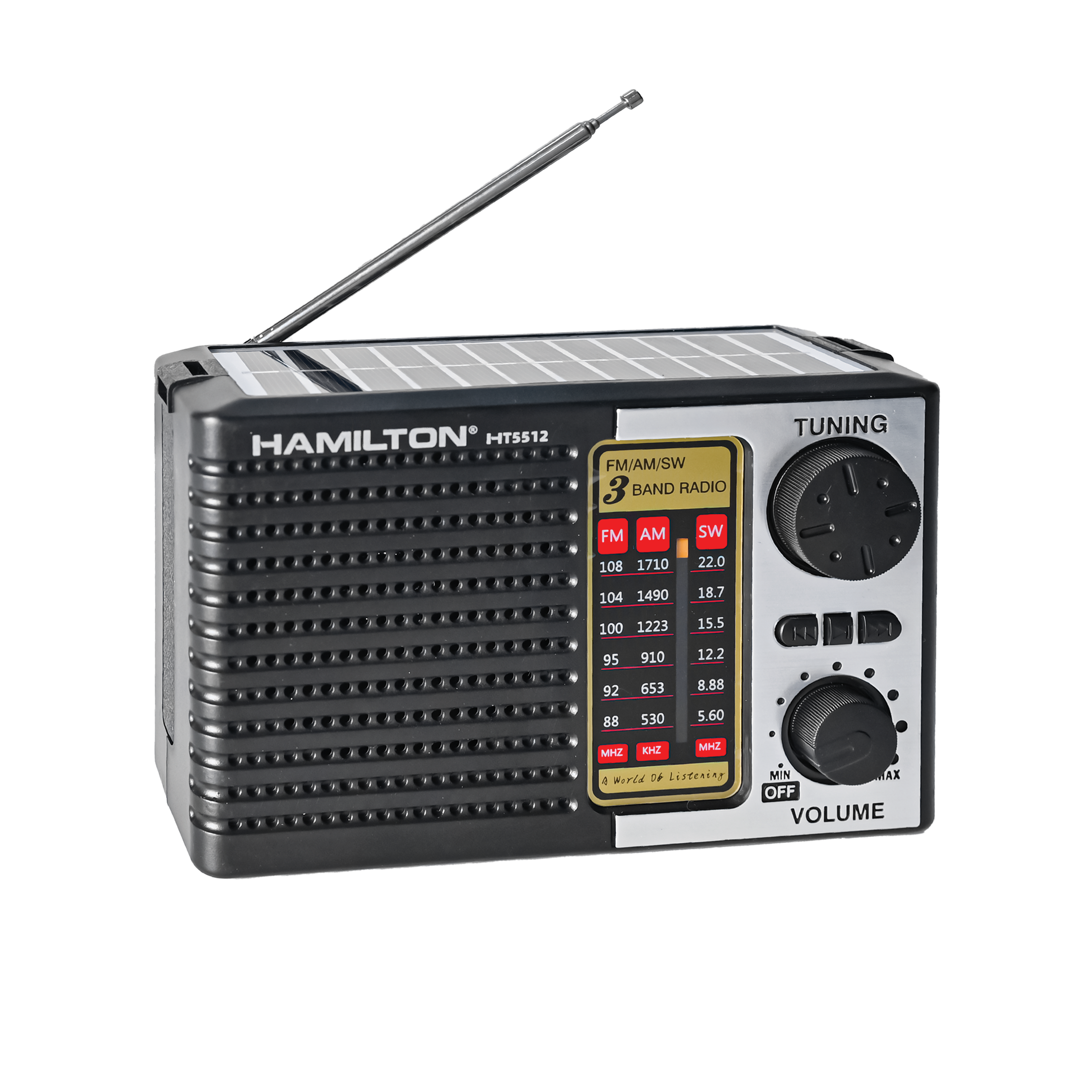 Hamilton Rechargeable Solar Radio HT5512