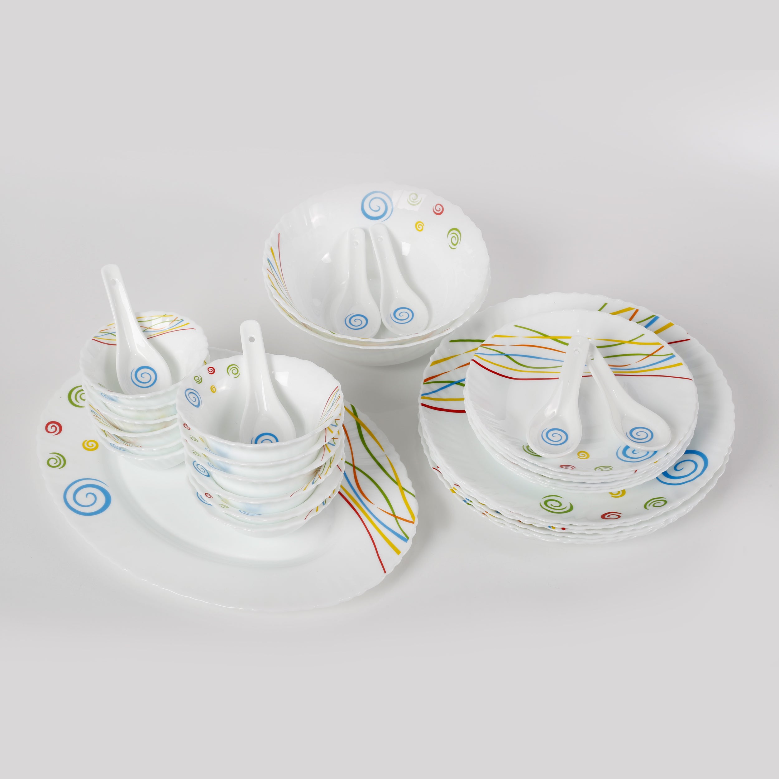 Homeway 33Pcs Opal Dinner Set HW3776
