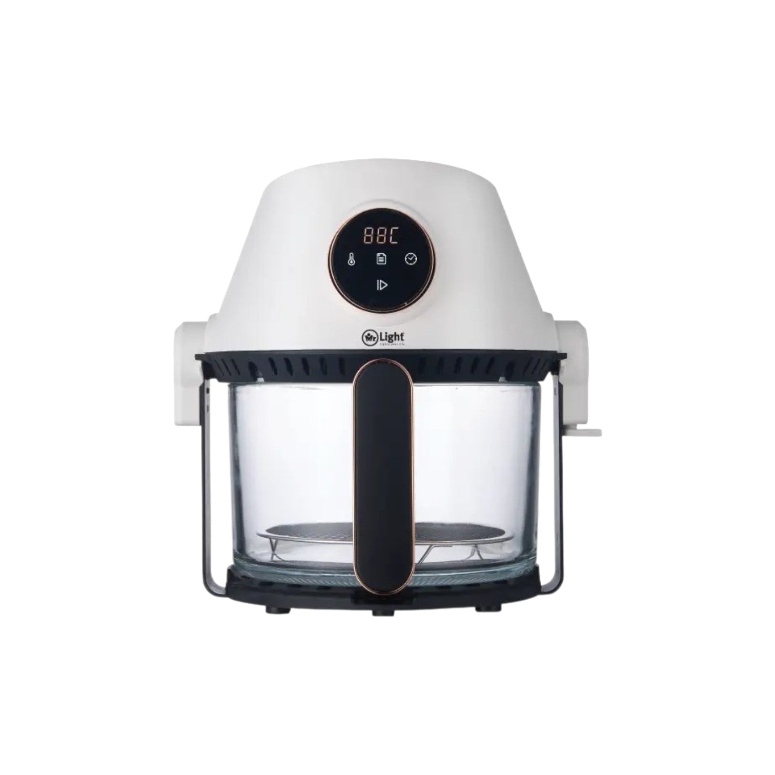 Mr.Light 2-in-1 Air Fryer & Grill 3L 1400W Oil-Free Borosilicate Glass - MR-2536