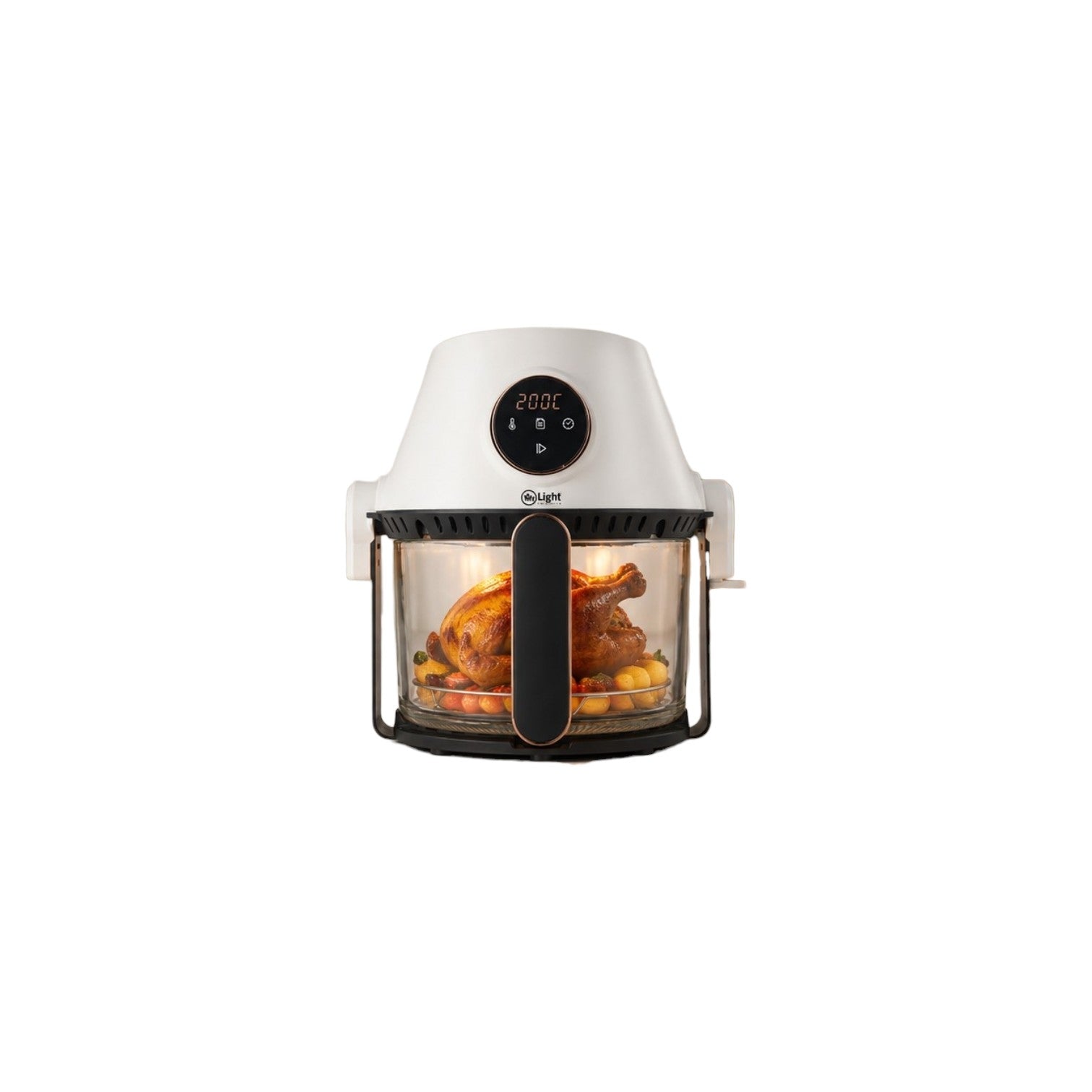 Mr.Light 2-in-1 Air Fryer & Grill 3L 1400W Oil-Free Borosilicate Glass - MR-2536
