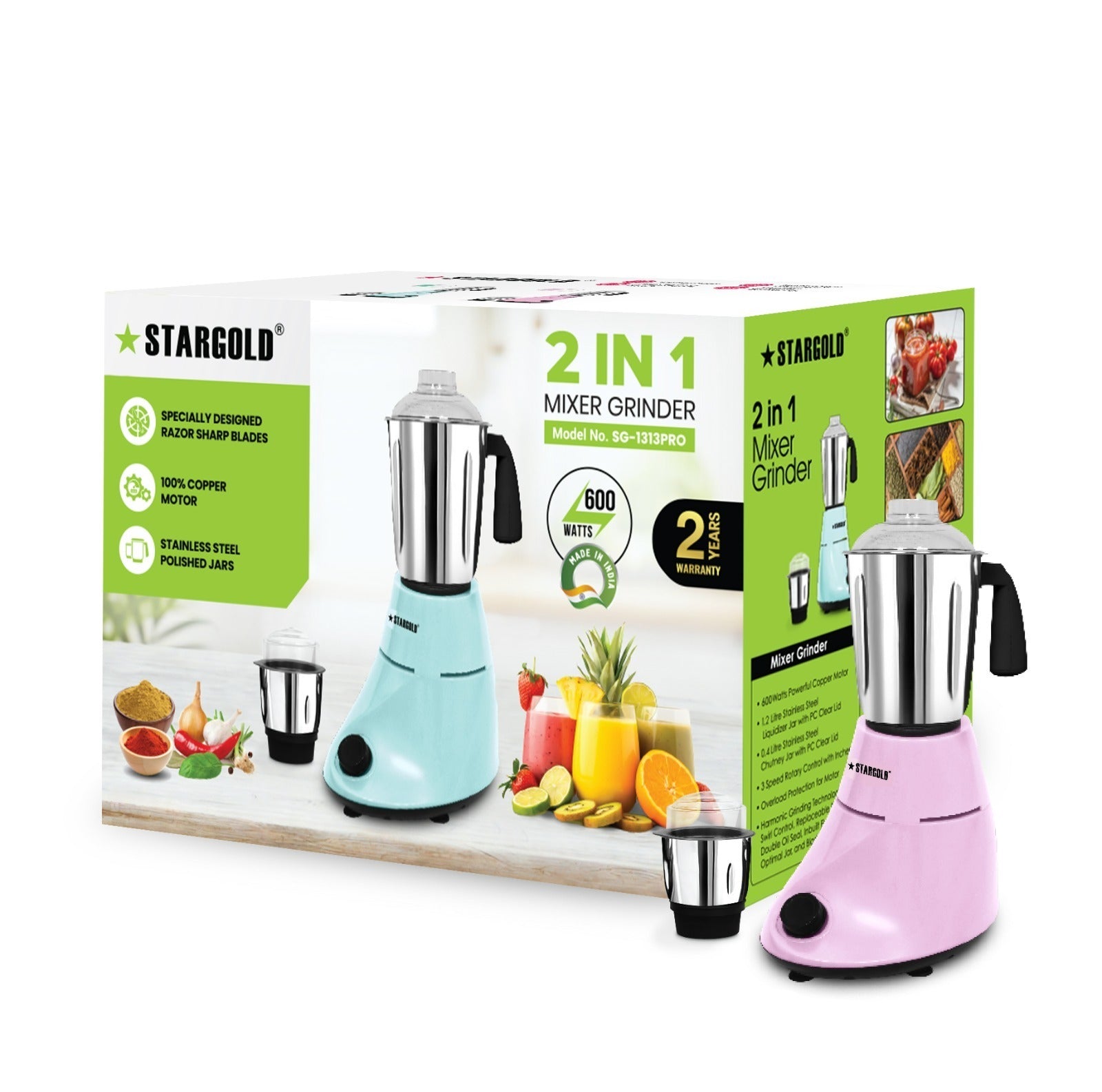 Stargold 2-in-1 Blender SG-1313PRO