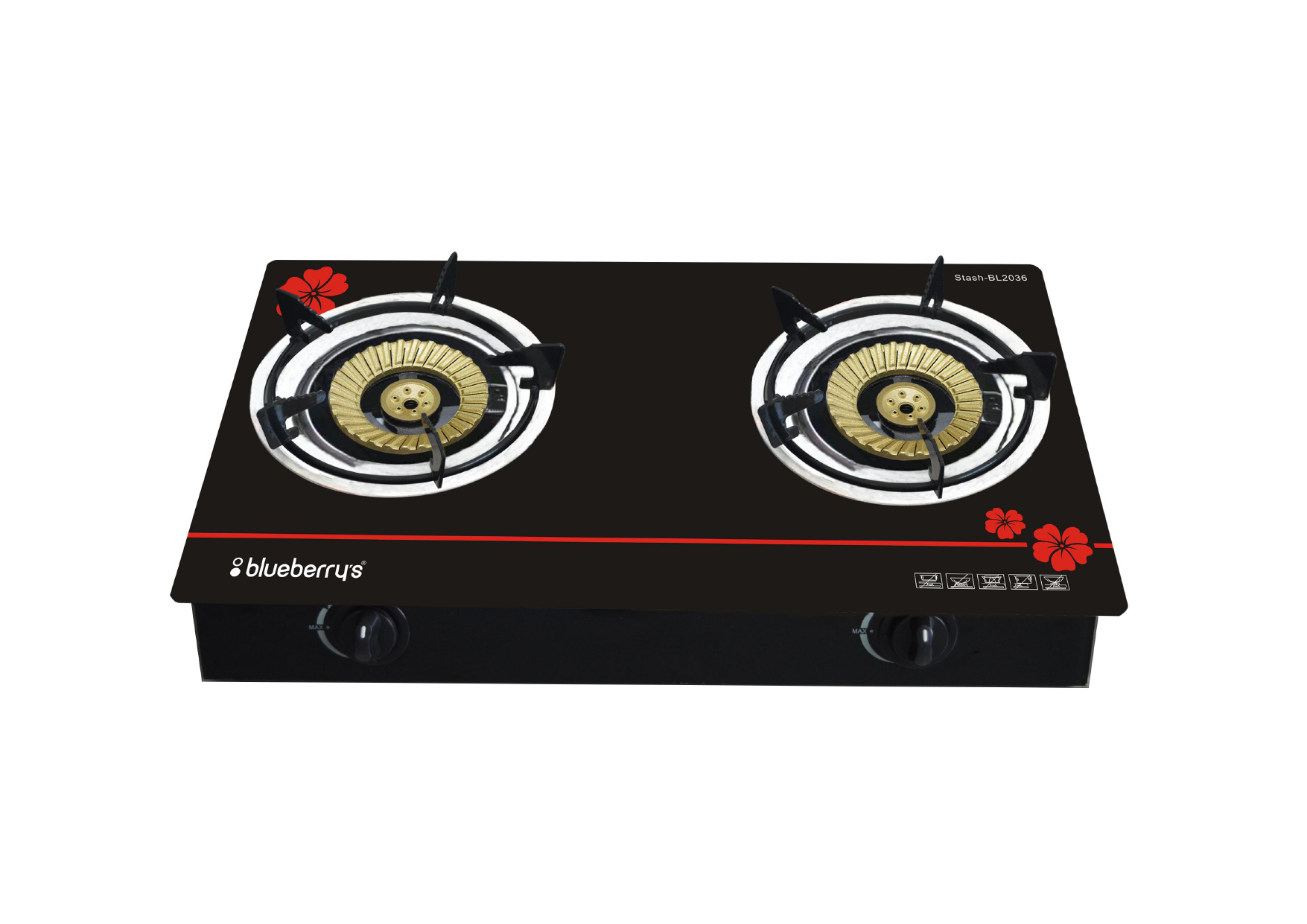 Blueberrys STASH -BL2036 GAS STOVE 2 BURNER